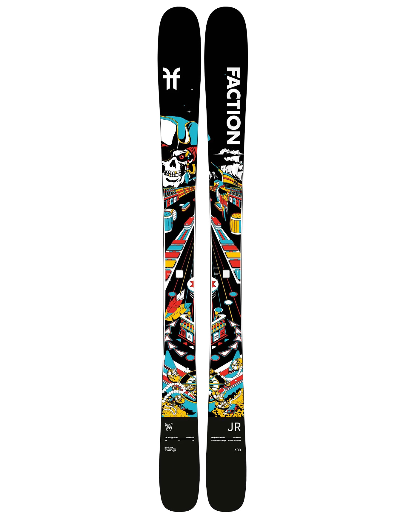 All-Mountain Skier Prodigy Jr 2026 Kindergröße 133 cm schwarz