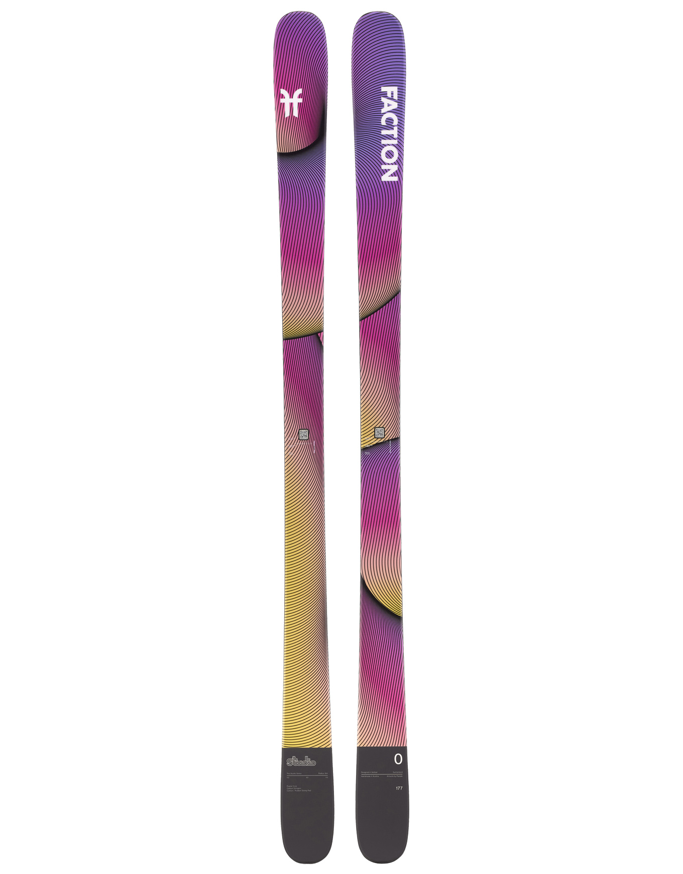 Freestyle Skifahren Studio 0 2026 aus Holz Größe 172 cm Violett