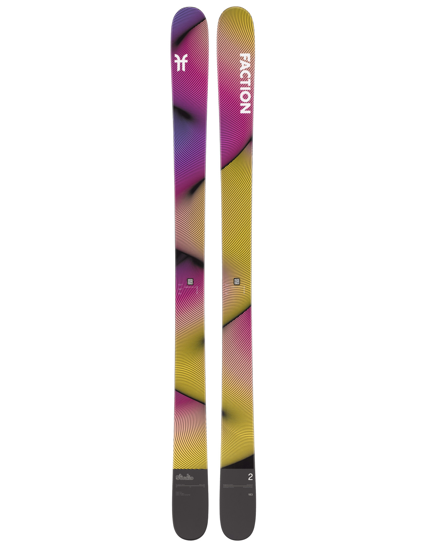 Freestyle Skifahren Studio 2 2026 aus Holz Größe 183 cm Violett