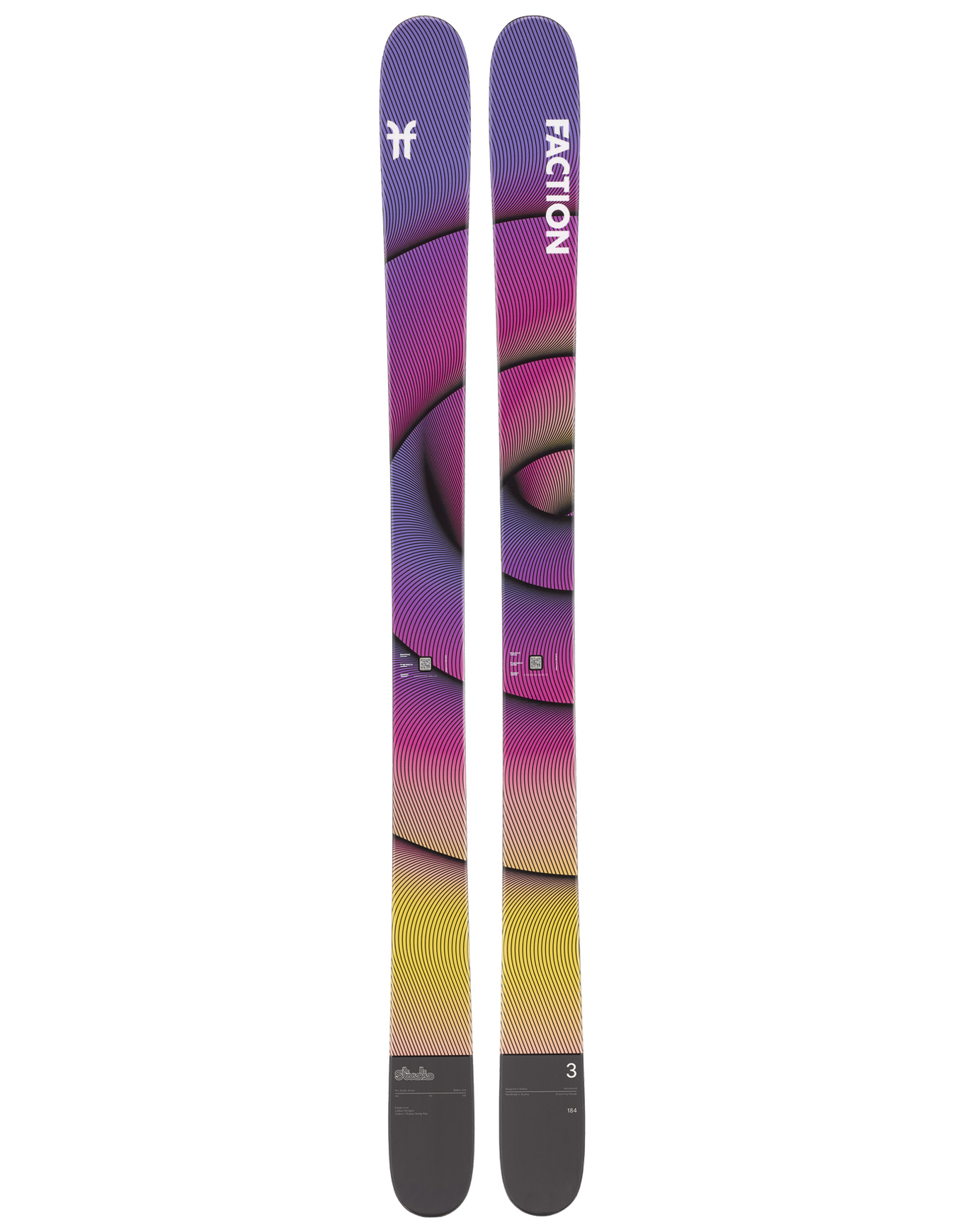 Skis freeride - Studio 3 2026 - Taille 184 cm - Violet