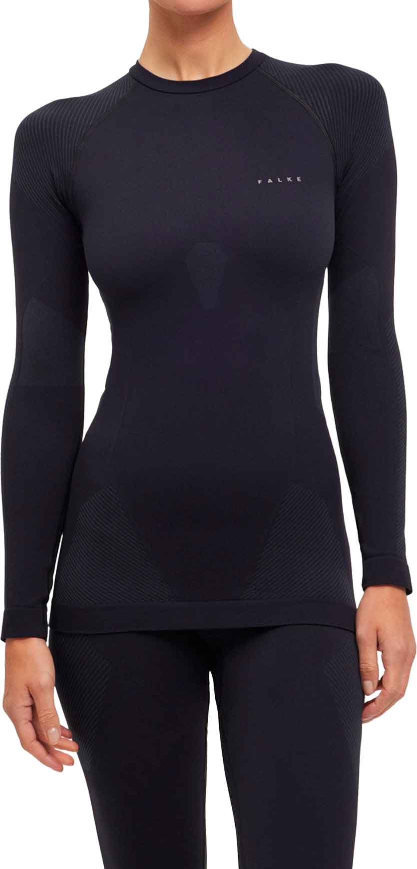 Warme technische Unterwäsche Longsleeved Shirt Warm W Black für Damen Größe L schwarz