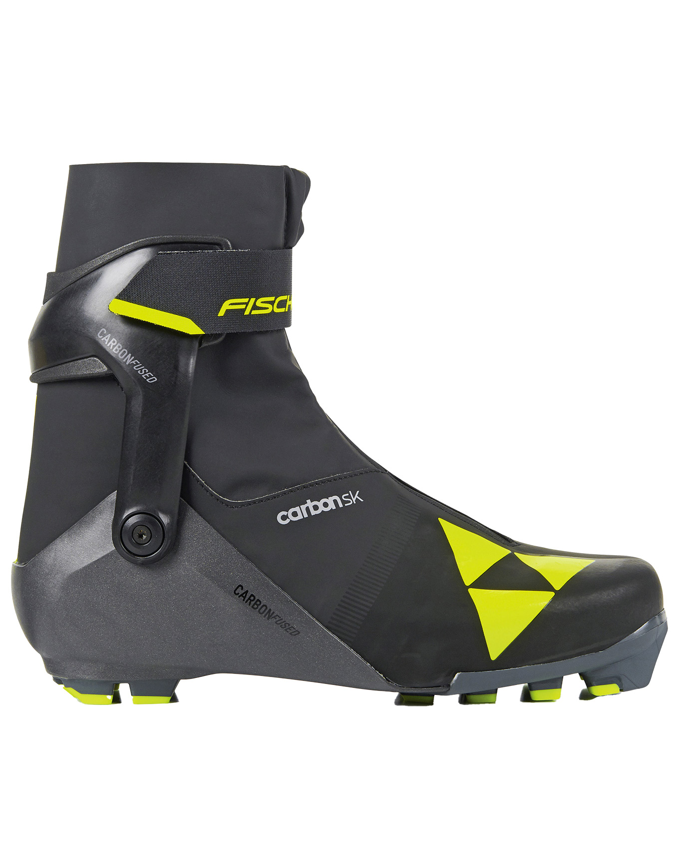 Skating Nordic Skischuhe Carbon Skate aus Wolle Größe 42 schwarz