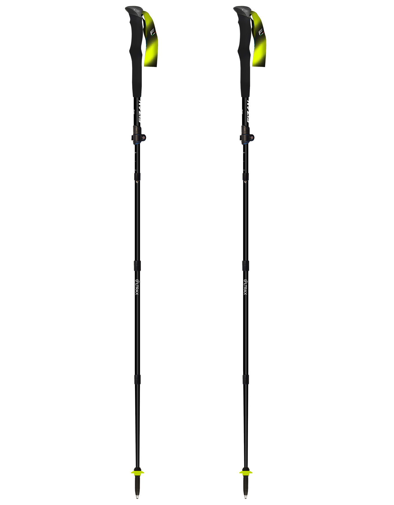 Bâtons de trail en aluminium - Ultrax Aluminium en Aluminium - Noir