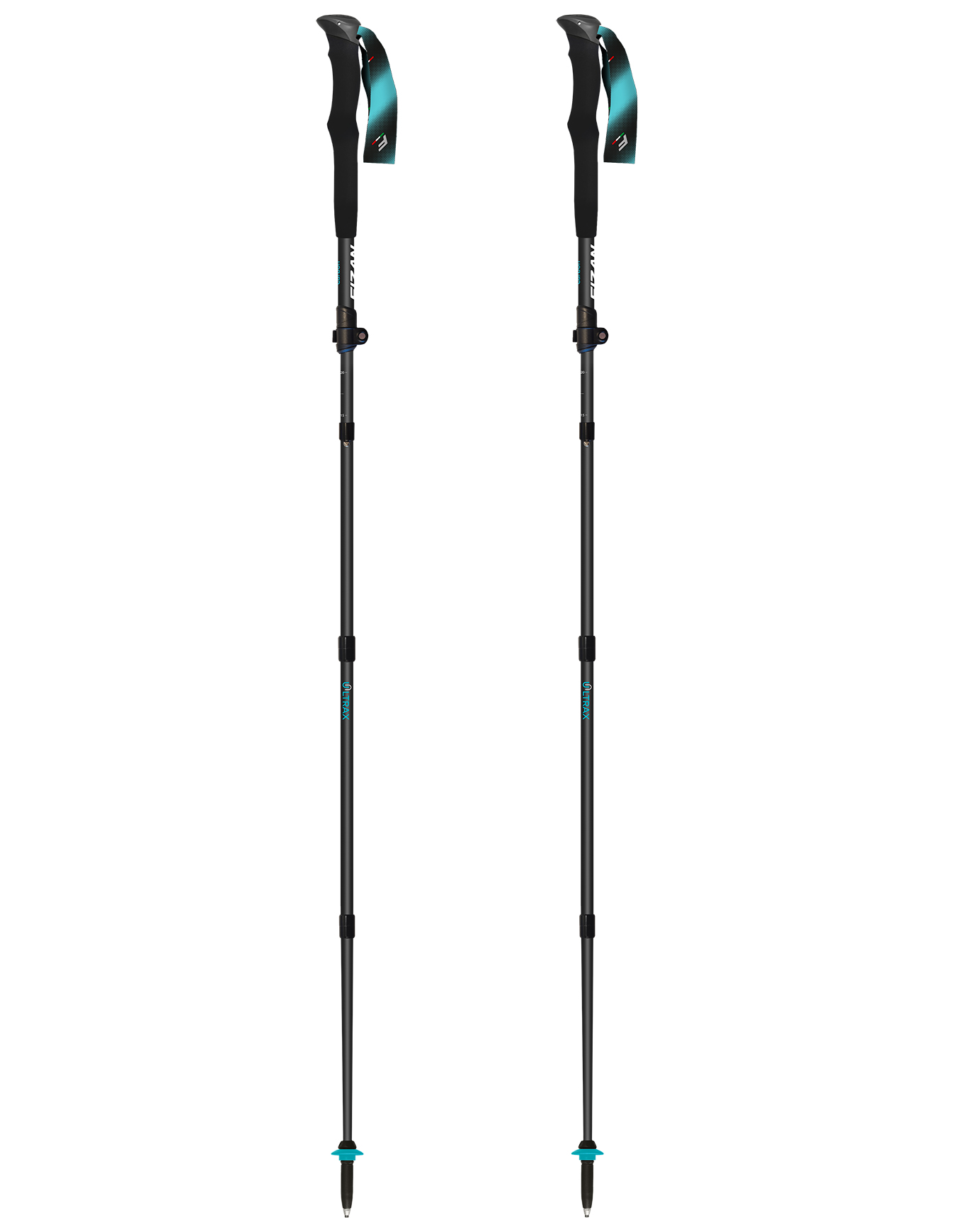 Bâtons de trail en carbone - Ultrax Carbon - Noir