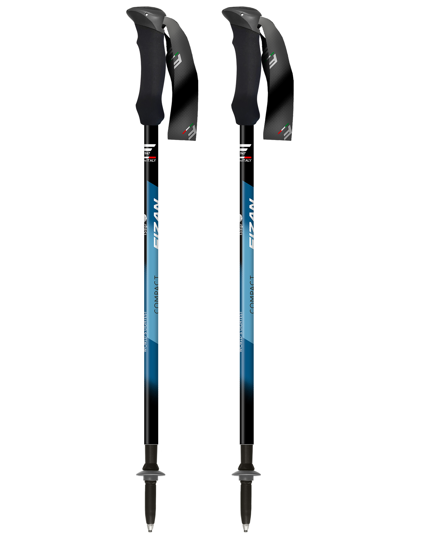 Bâtons de trekking - Compact Blue en Aluminium - Bleu