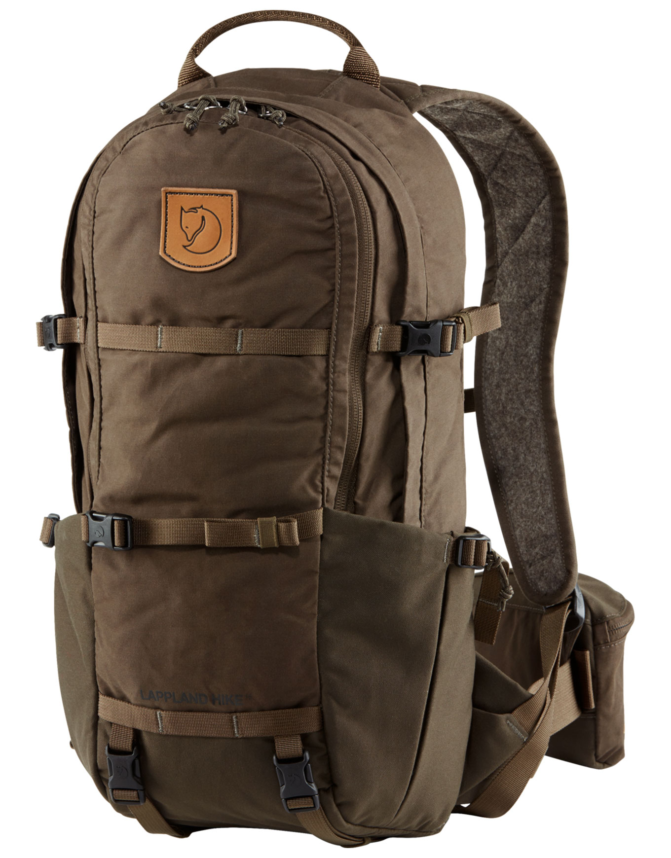 Sac à dos randonnée journée - Lappland Hike 15 Dark Olive en Laine - Vert