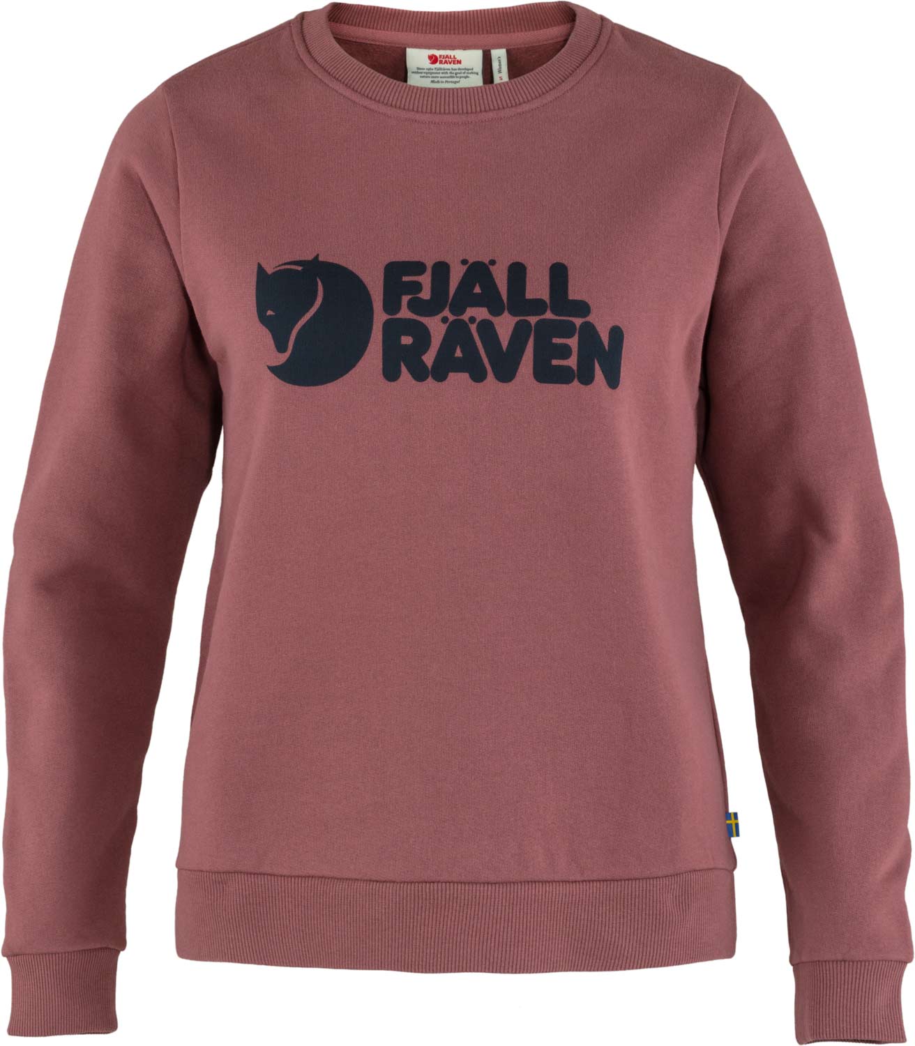 Sweat en coton organique - Fjällräven Logo Sweater W Mesa Purple en Coton - Taille XS - Violet