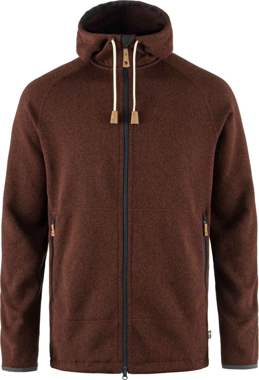 Polaire chaude - Övik Fleece Hoodie M Autumn Leaf - Taille S - Marron