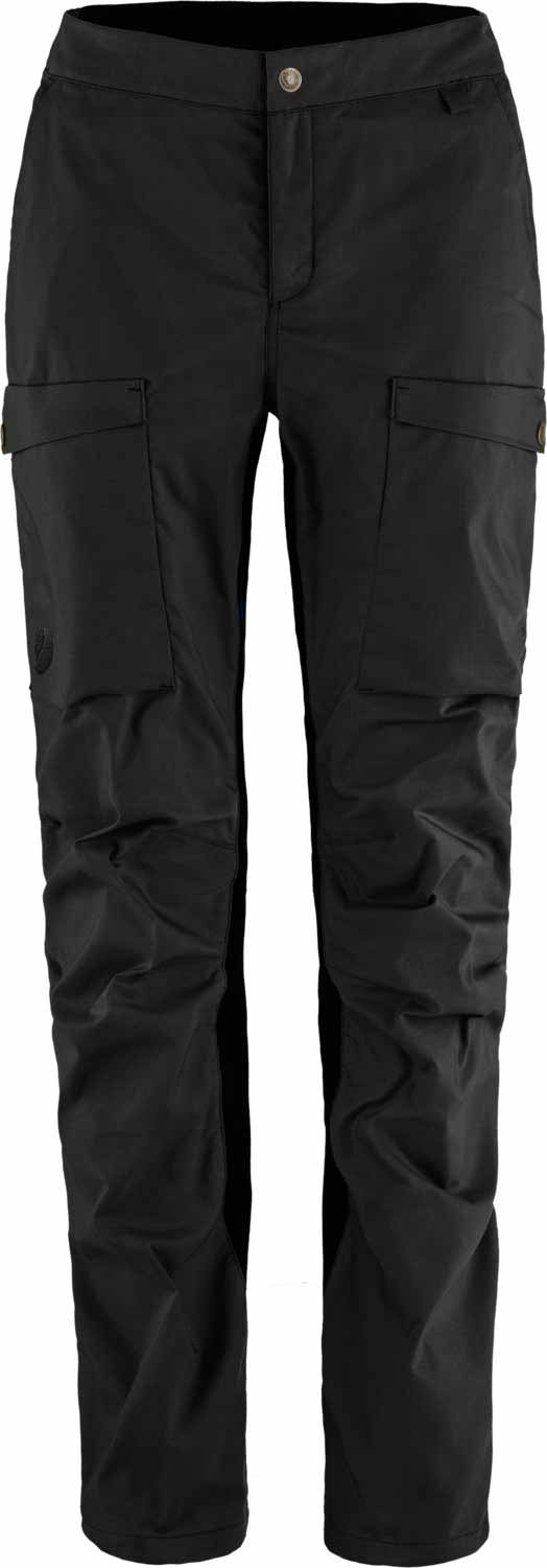 Pantalon de randonnée - Abisko Hybrid Trail Trousers W Black - Taille S/M - Noir