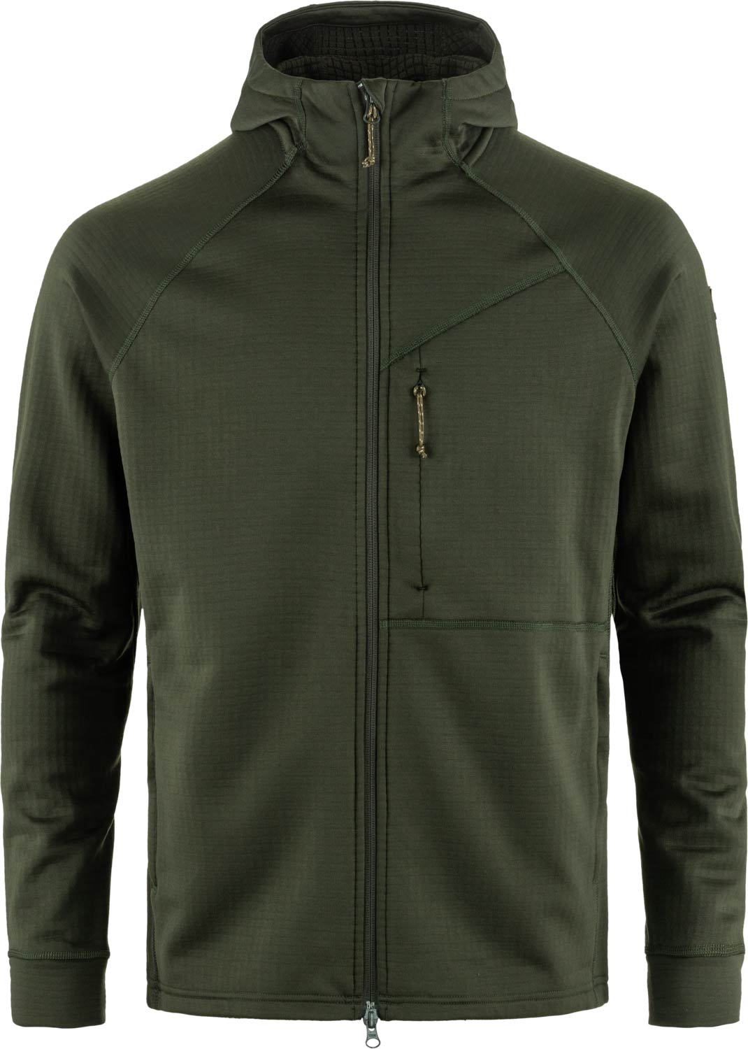 Polaire de randonnée - Abisko Grid Fleece Hoodie M Deep Forest - Taille S - Vert