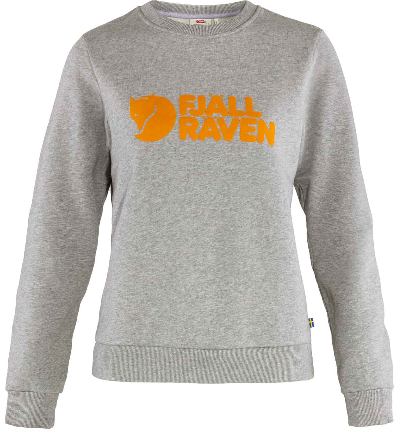 Sweat en coton organique - Fjällräven Logo Sweater W Grey Melange en Coton - Taille XS - Gris