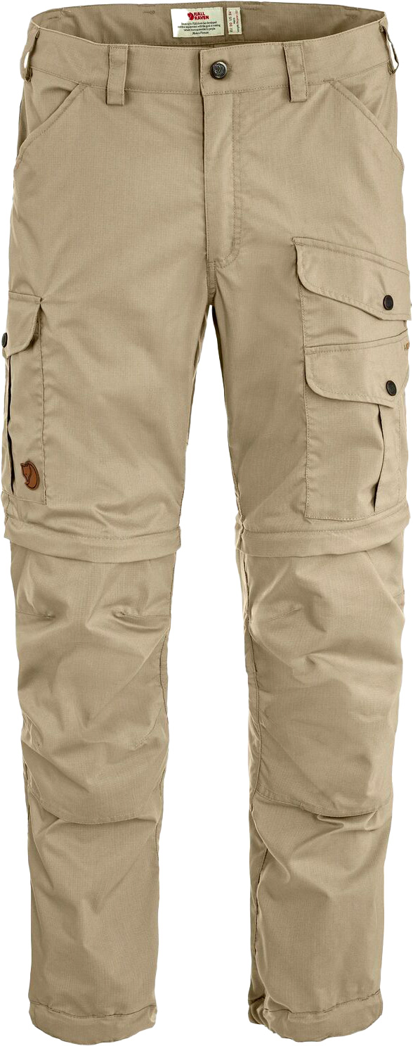 Pantalon léger et résistant de randonnée - Vidda Pro Lite Zip Off Trousers M Fossil en Coton - Taille XS/S - Beige
