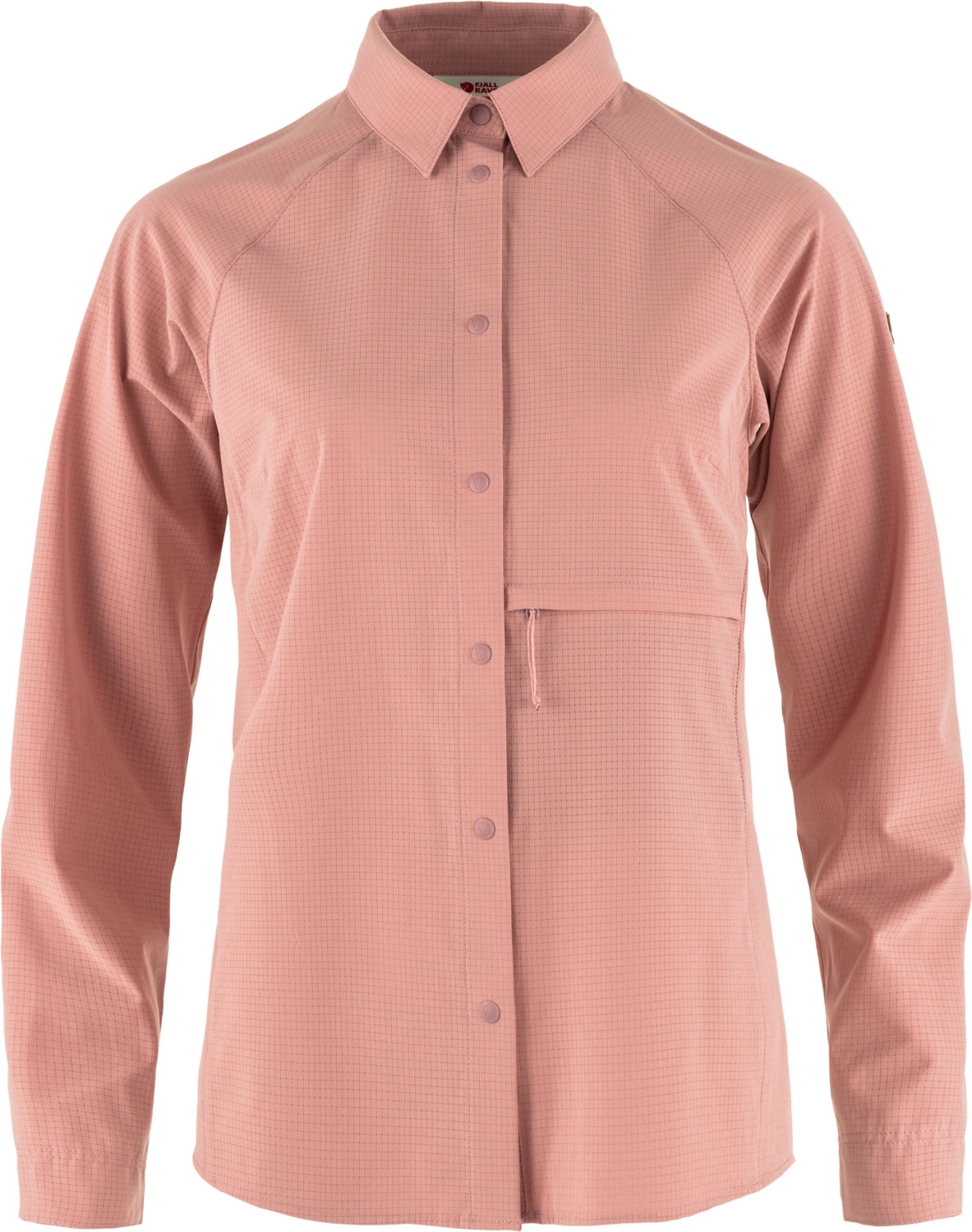 Chemise stretch en polyester recyclé - Abisko Trekking Shirt W Dusty Rose - Taille L