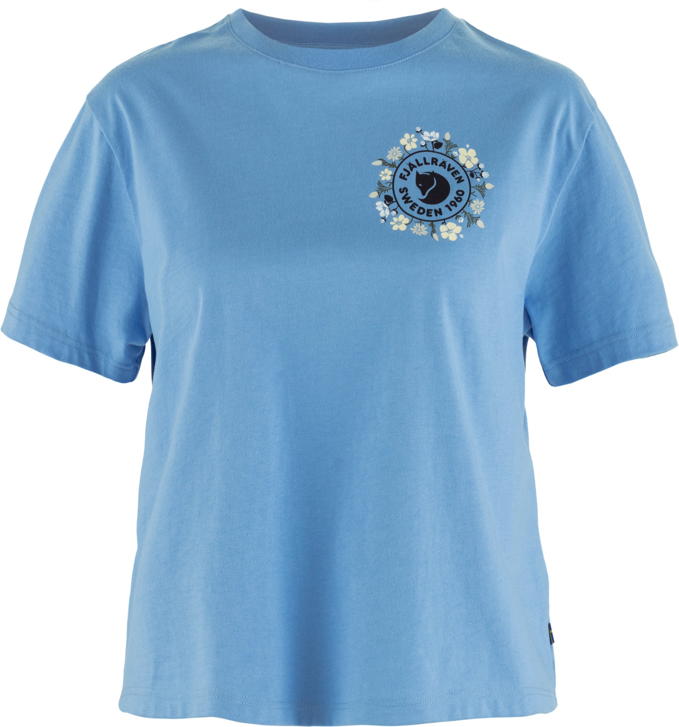 Fjall Raven - T-shirt en coton biologique - Fjällblomster Logo Tee W Ultramarin