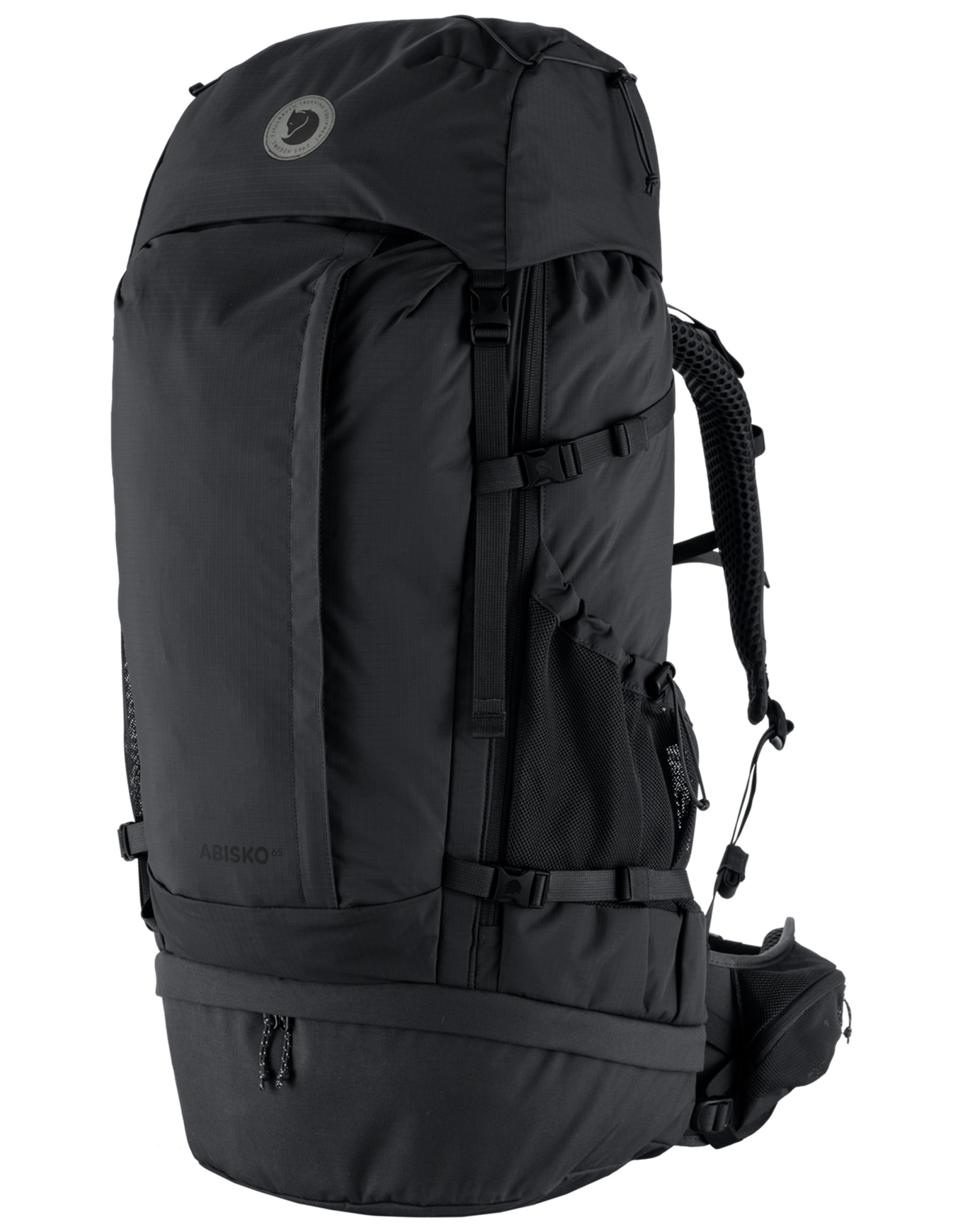 Sac à dos de trekking - Abisko Trek 65 M/L Black en Aluminium - Noir