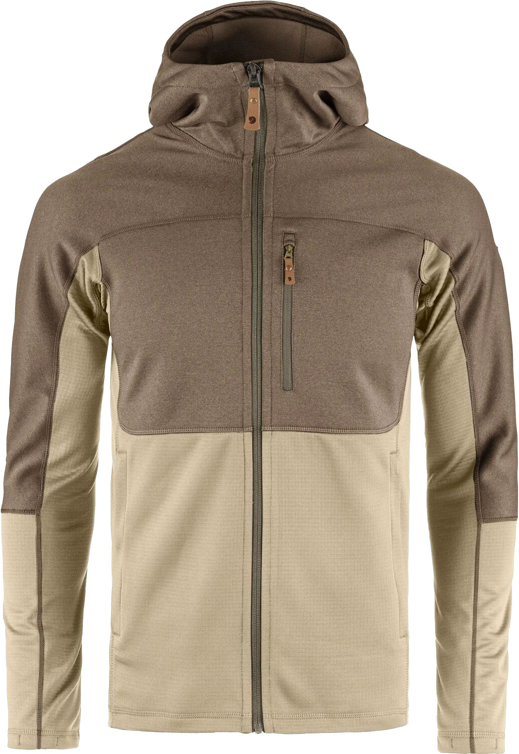 Polaire de randonnée zippée - Abisko Trail Fleece M Fossil Suede Brown - Taille XL - Beige