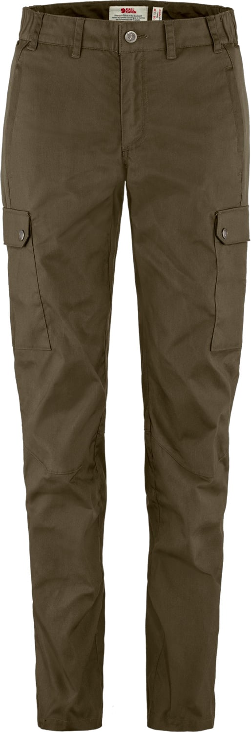 Pantalon de randonnée résistant - Stina Trousers W Dark Olive en Coton - Taille XS - Vert