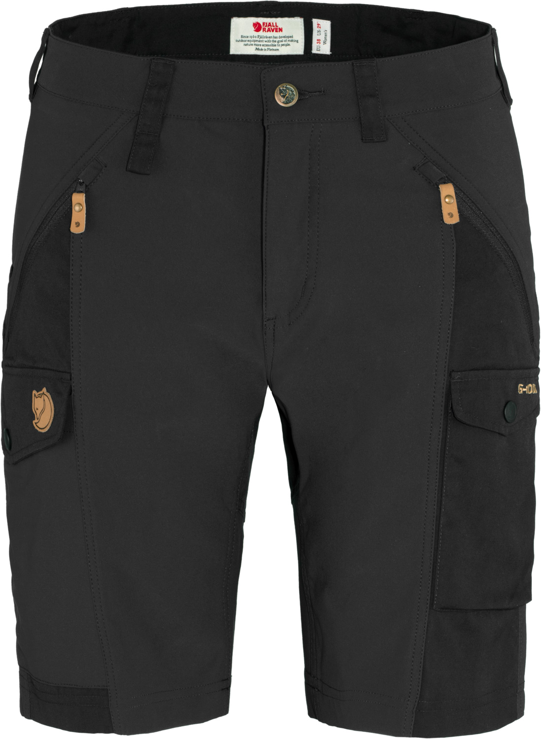 Short stretch et déperlant - Nikka Shorts Curved W Black en Coton - Taille M - Noir