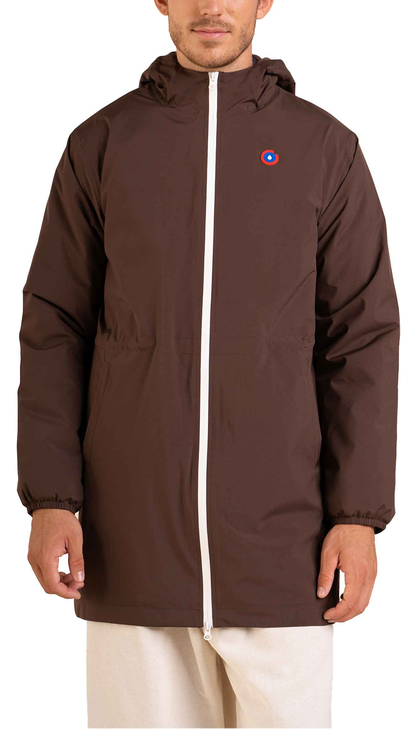 Veste imperméable chaude - Pompidou Chocolat - Taille M - Marron
