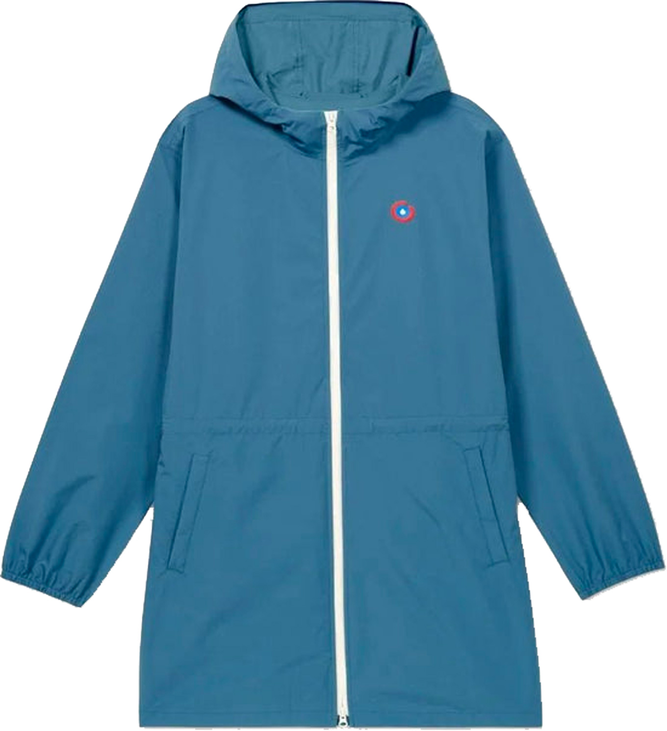 Veste longue imperméable doublée - Pompidou Orage - Taille L - Bleu