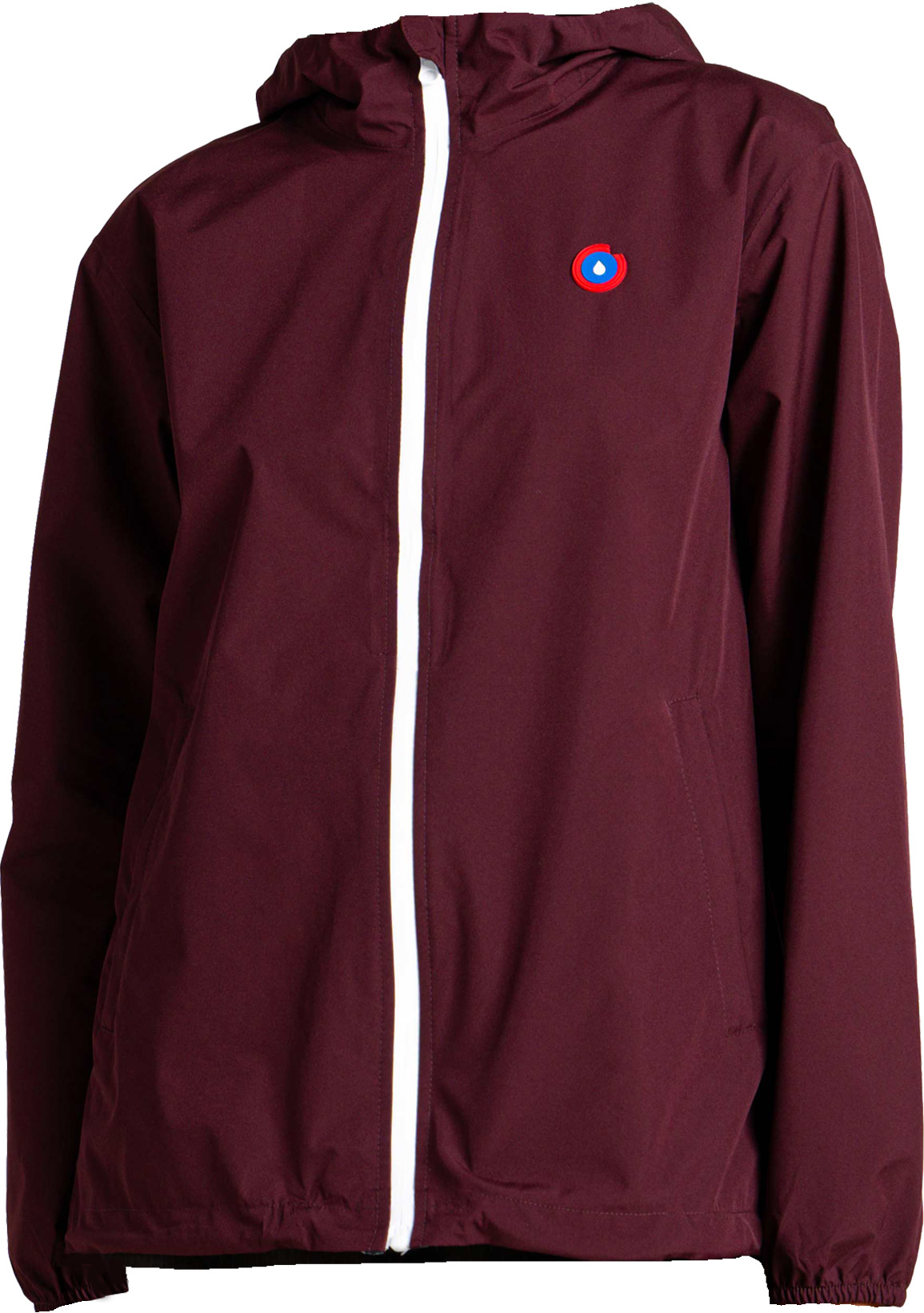 Veste courte imperméable et coupe-vent - Passy Prune - Taille L - Bordeaux