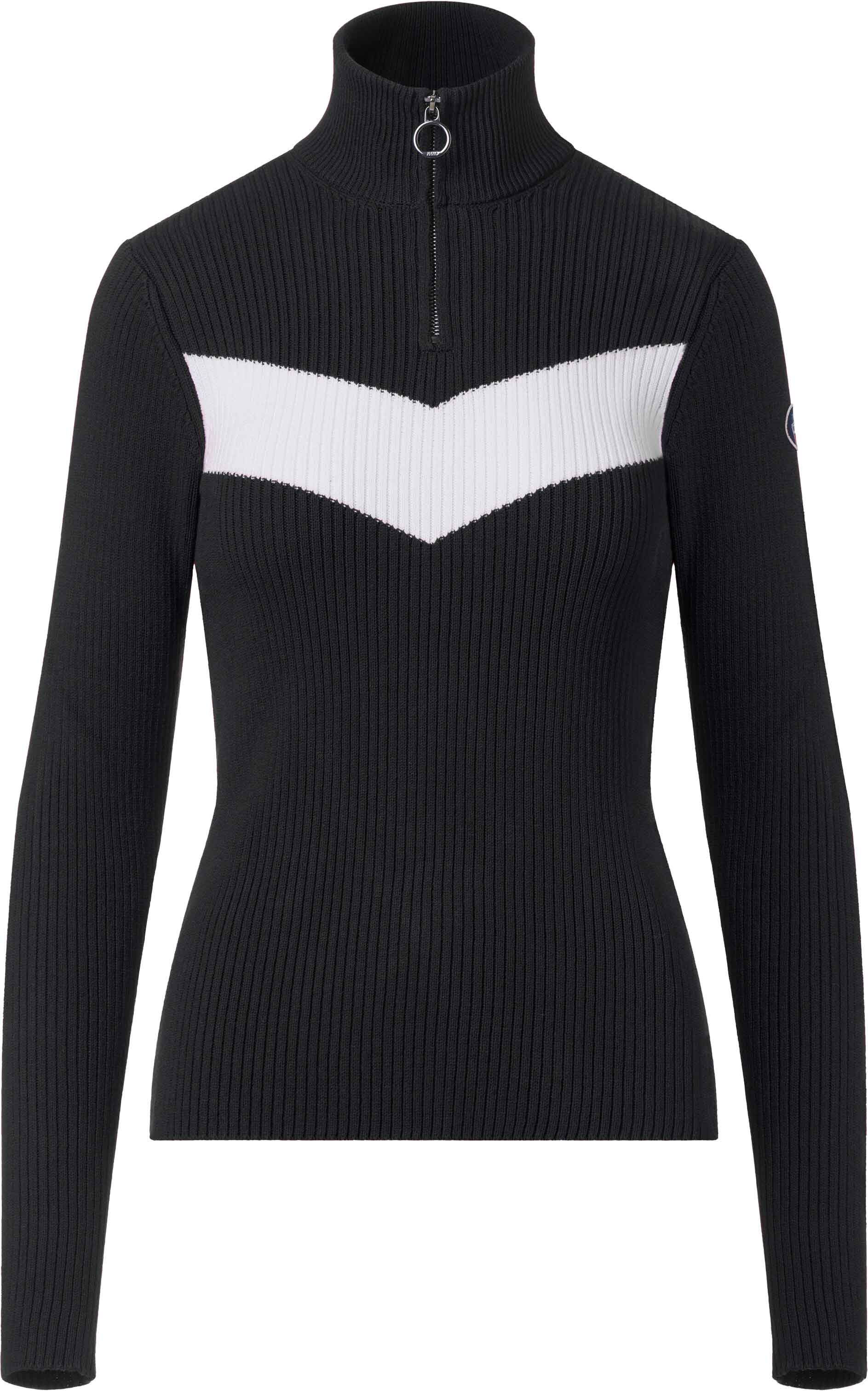 Pull à maille côtelée - Andromede Noir/Neige - Taille M