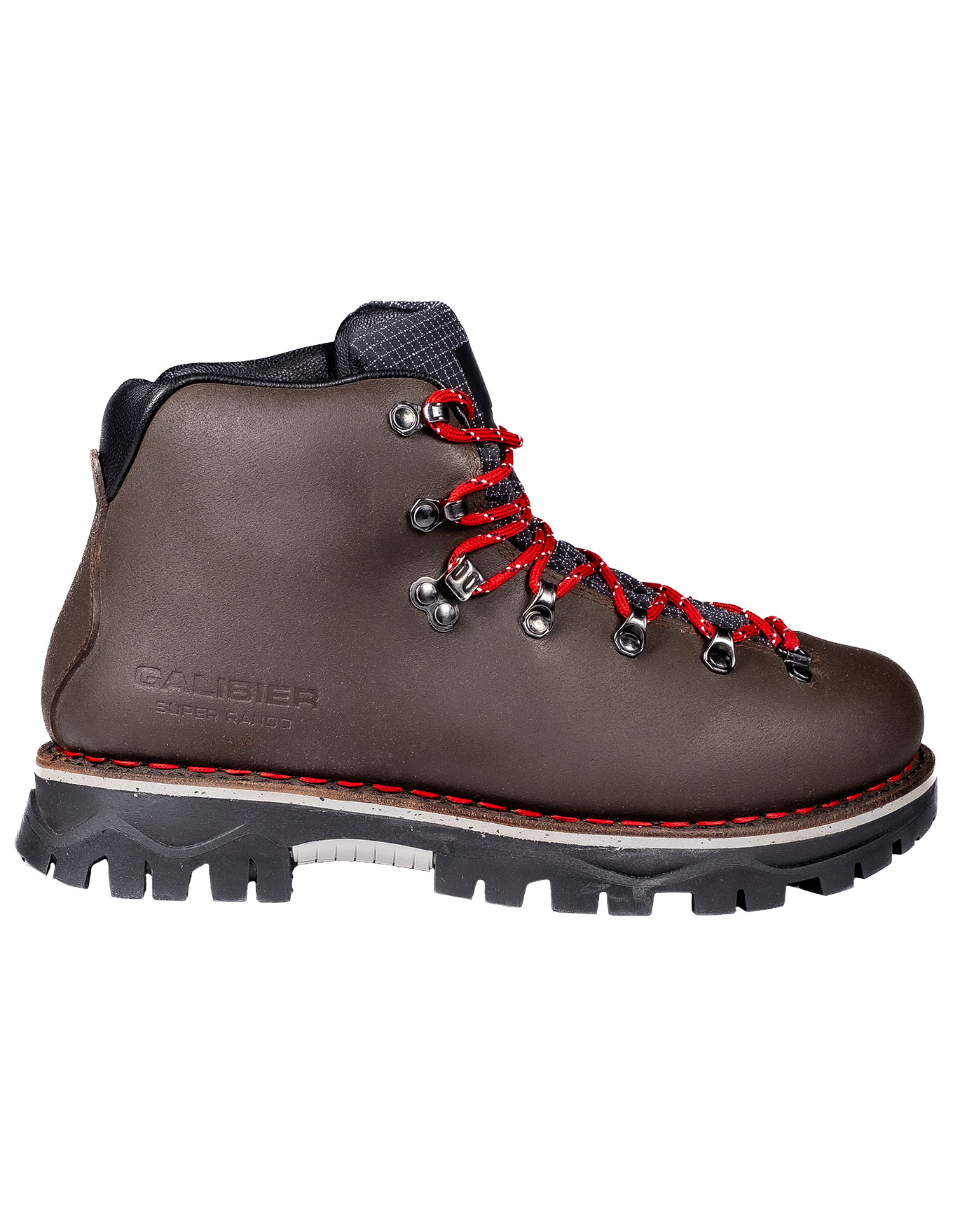 Chaussures de trekking fabriquées à la main - Super Rando Mid Brown en Cuir - Taille 38 - Marron