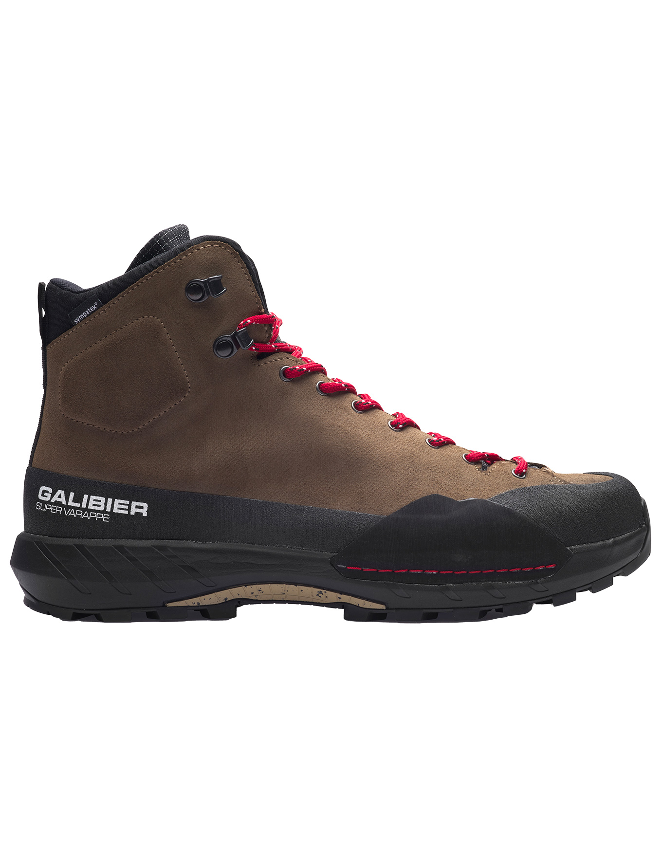 Chaussures de randonnée - Super Varappe Mid Men Brown Ltr Sympatex en Cuir - Taille 43 - Marron