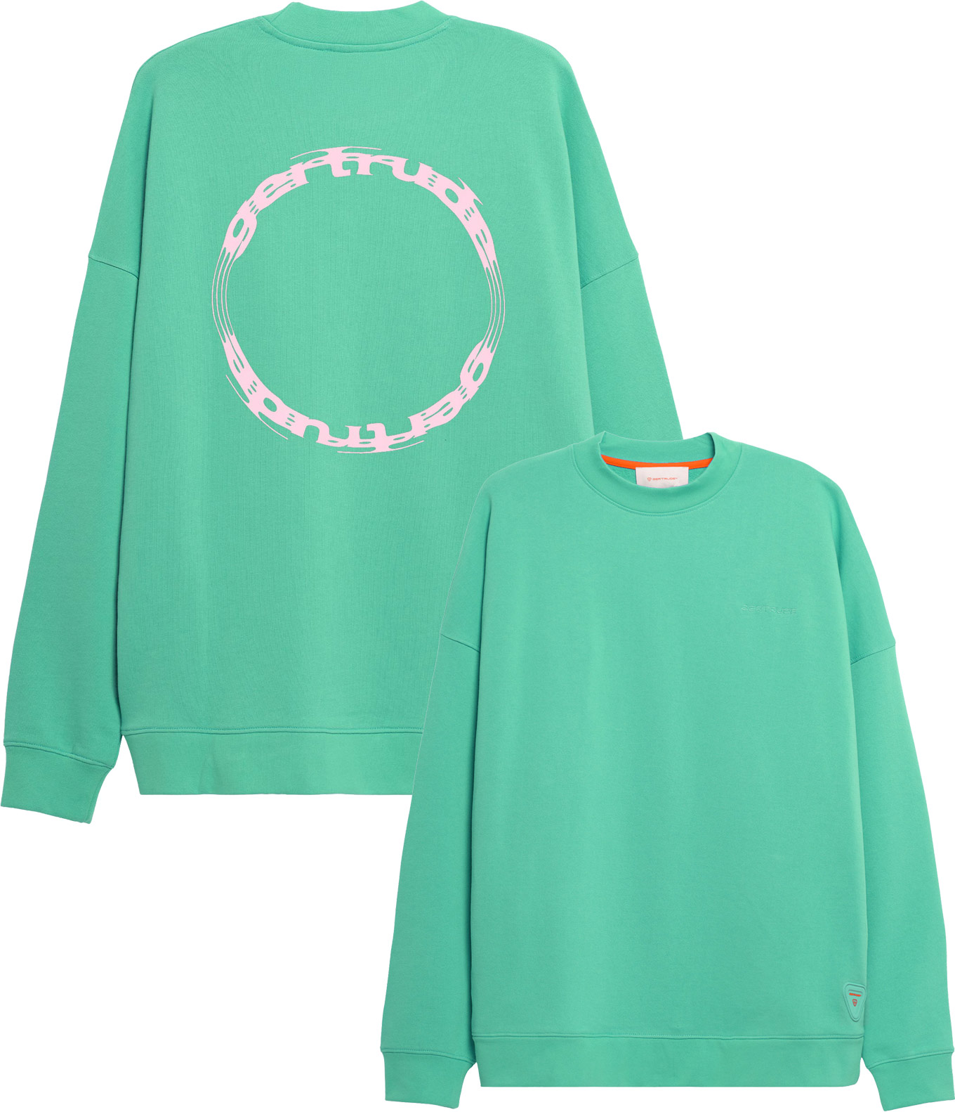 Sweat à col rond en coton - Ruben Cypher Menthe en Coton - Taille S - Vert