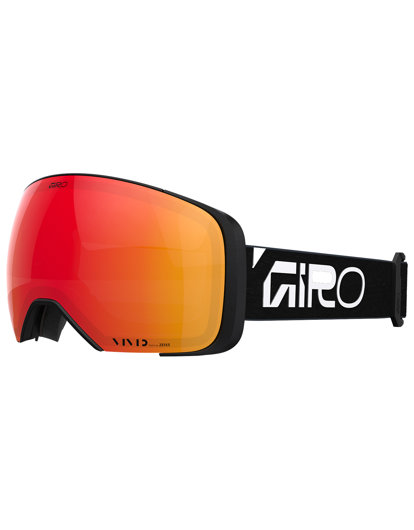 Masque de ski - Comp Black Wordmark Vivid Ember/Infrared - Noir
