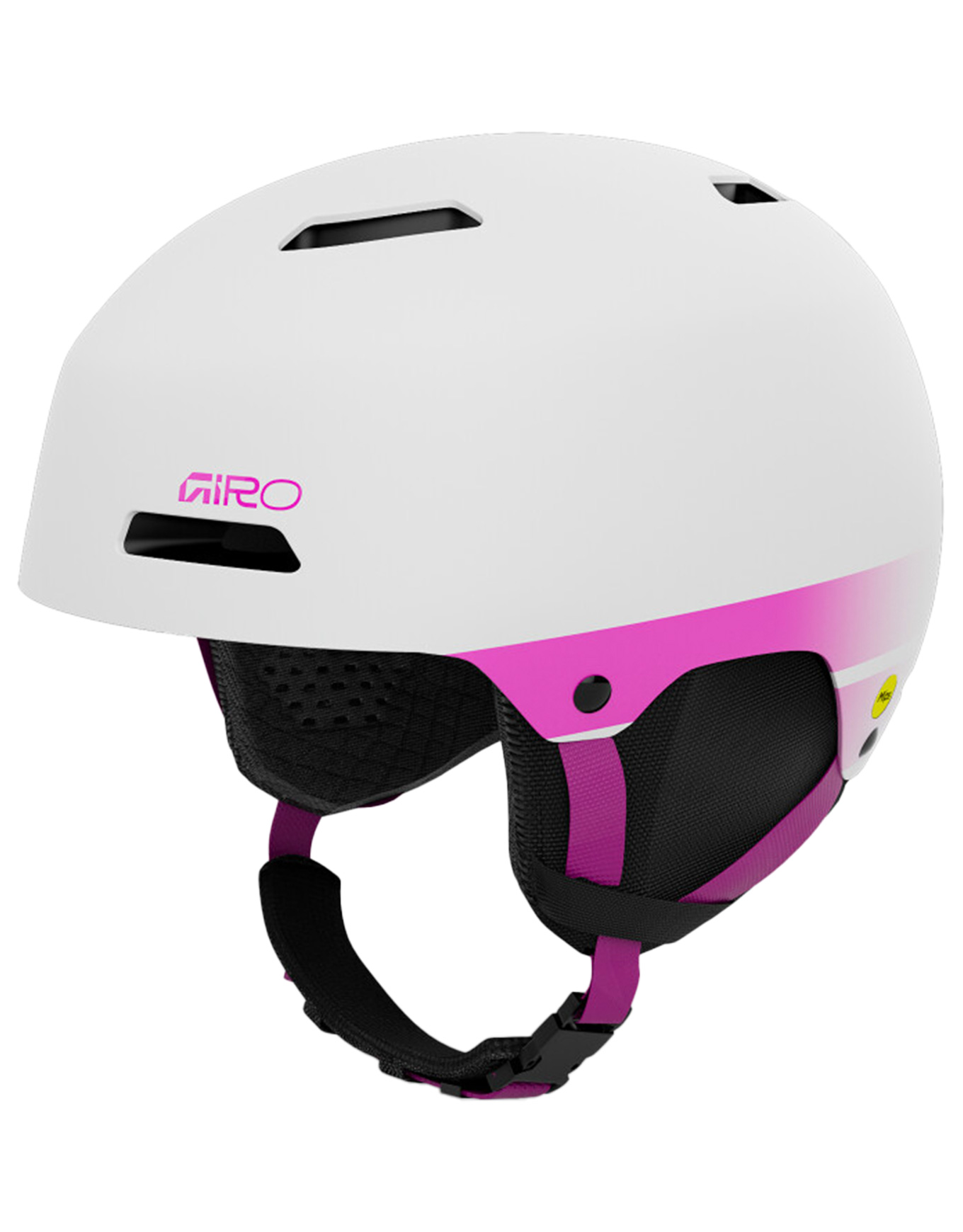 Casque de ski Ledge Fs Mips Mat White/Pink für Herren Größe L Weiß