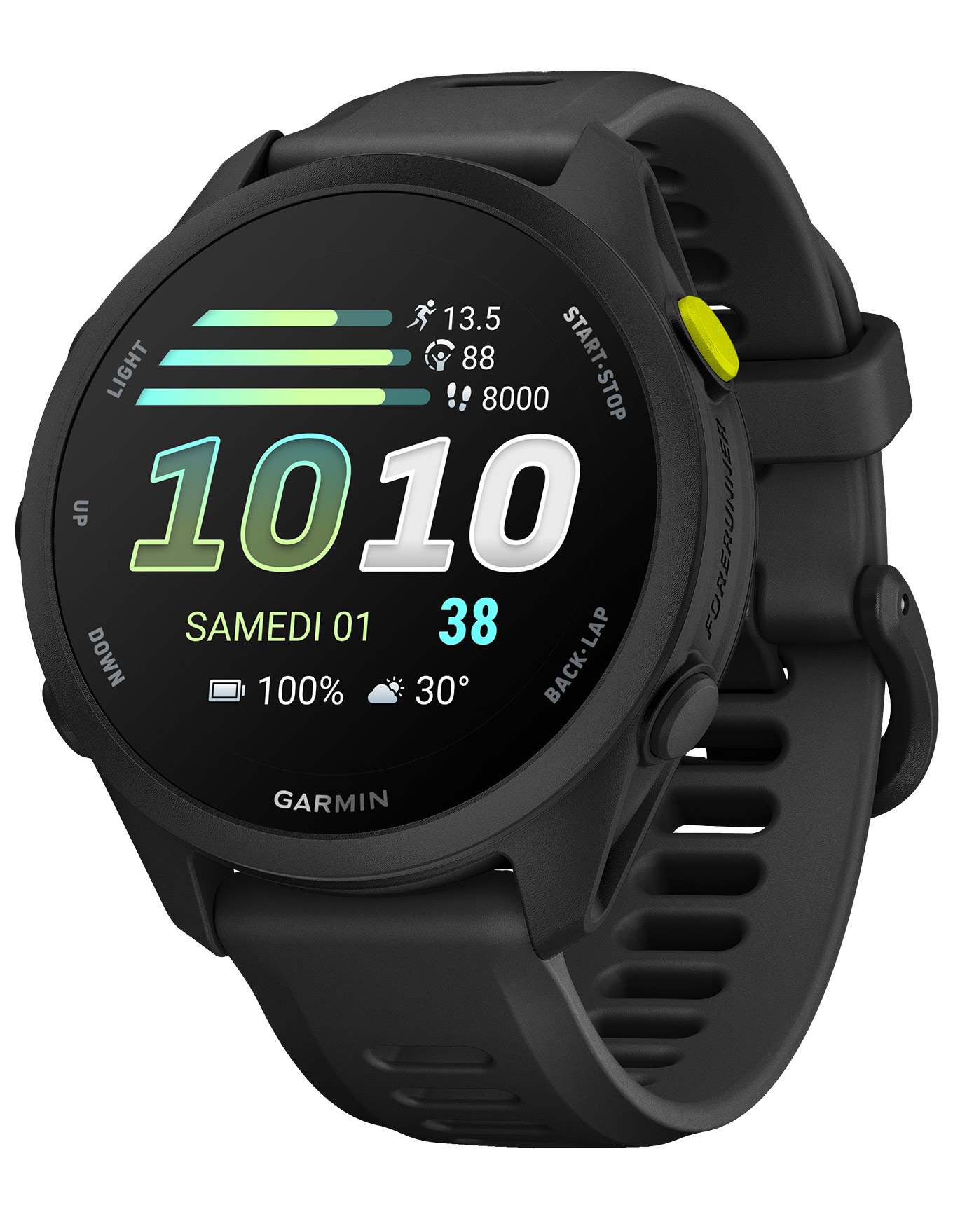 Montre GPS - Forerunner 70 Noir en Silicone