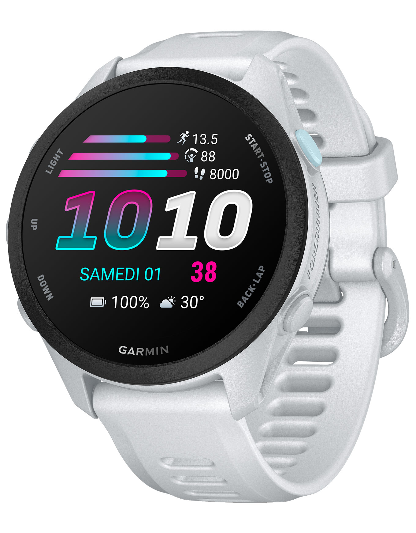 Montre GPS - Forerunner 70 Blanc en Silicone