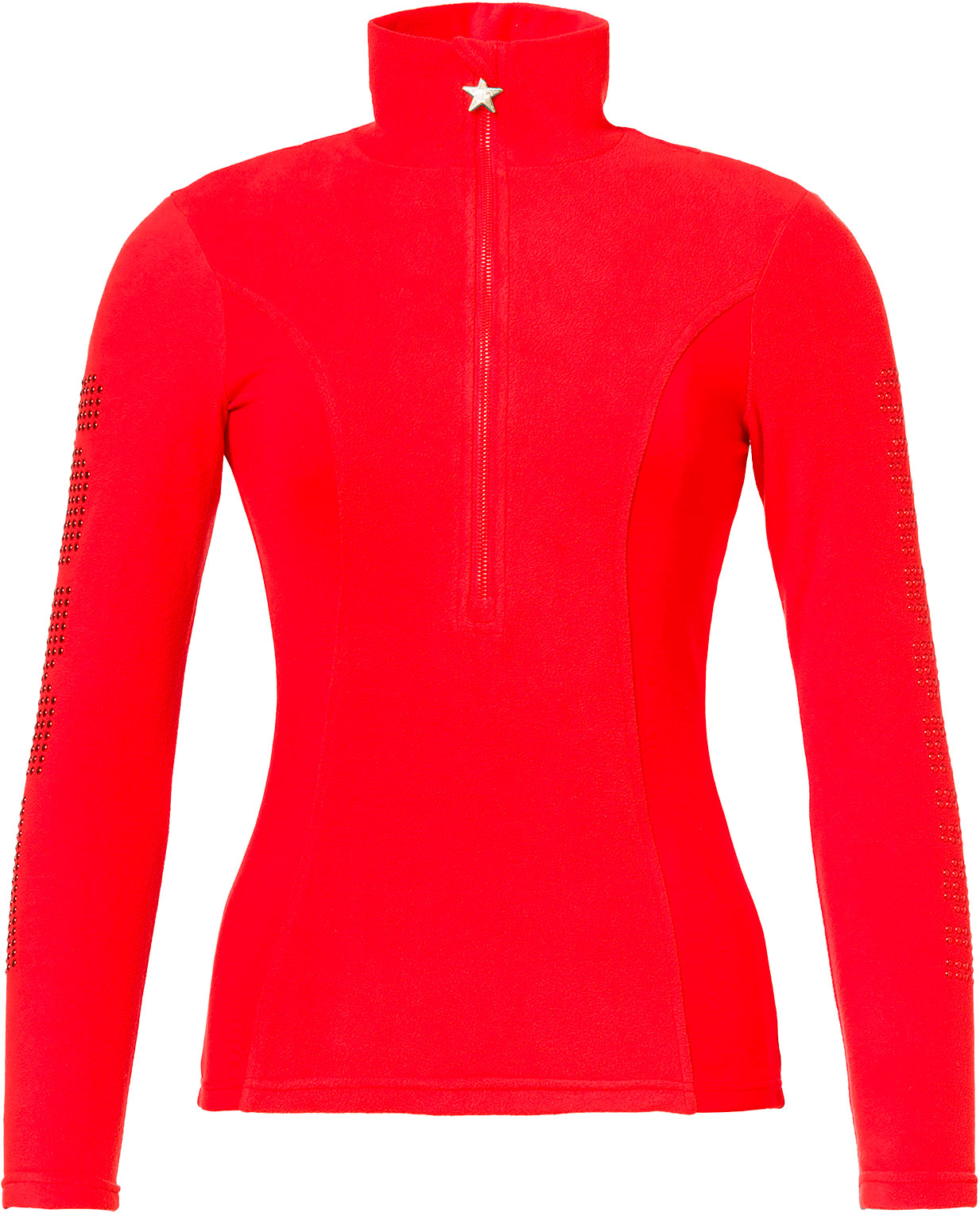 Thermo-Oberteil mit halbem Zipper Brezza Flame für Damen Größe S Rot
