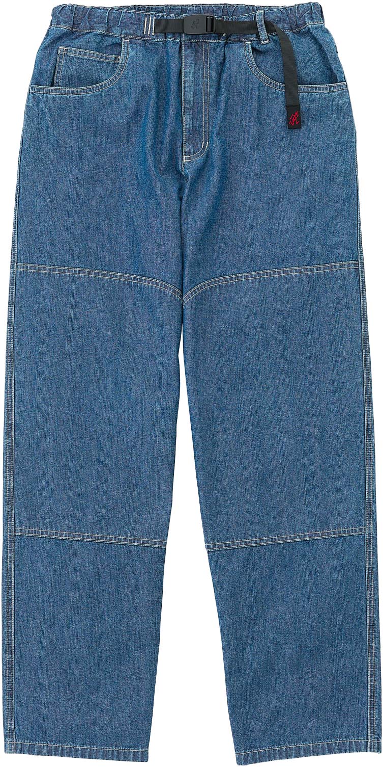 Pantalon en chambray japonais - Japanese Chambray Double Knee Blue en Nylon - Taille S - Bleu