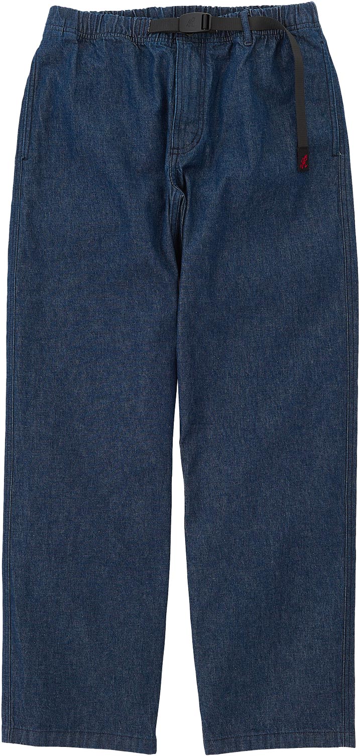 Jean droit en coton biologique - Denim Pant Straight Fit Rinsed Indigo en Nylon - Taille S - Bleu