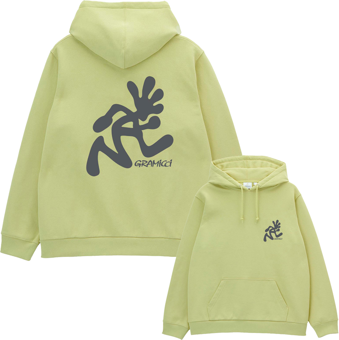 Sweat à capuche en jersey molletonné - Running Man Hooded Sweatshirt Lime - Taille M - Vert