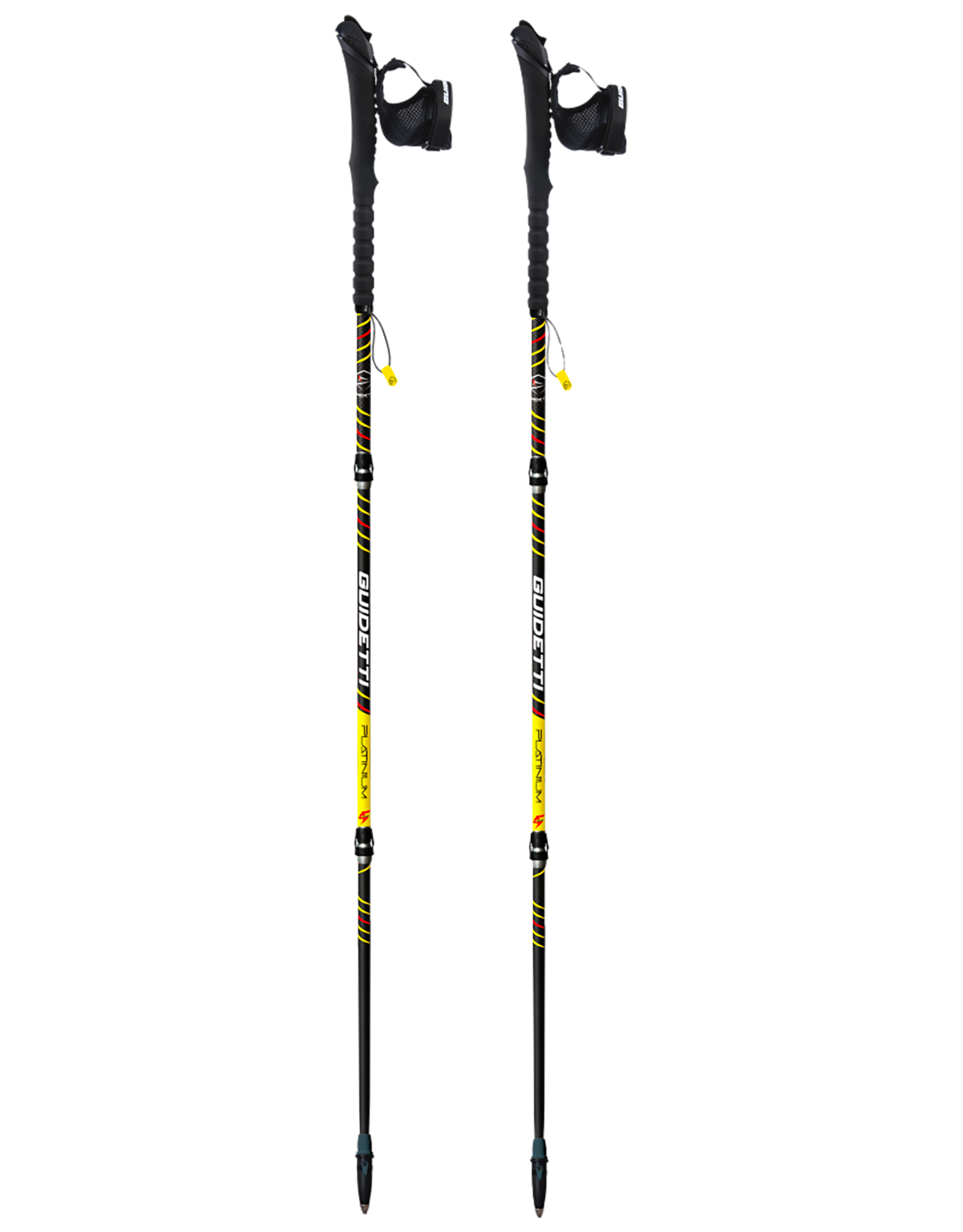 Bâtons de trail pliables - Platinium Néo Perf - Taille 125 cm - Noir