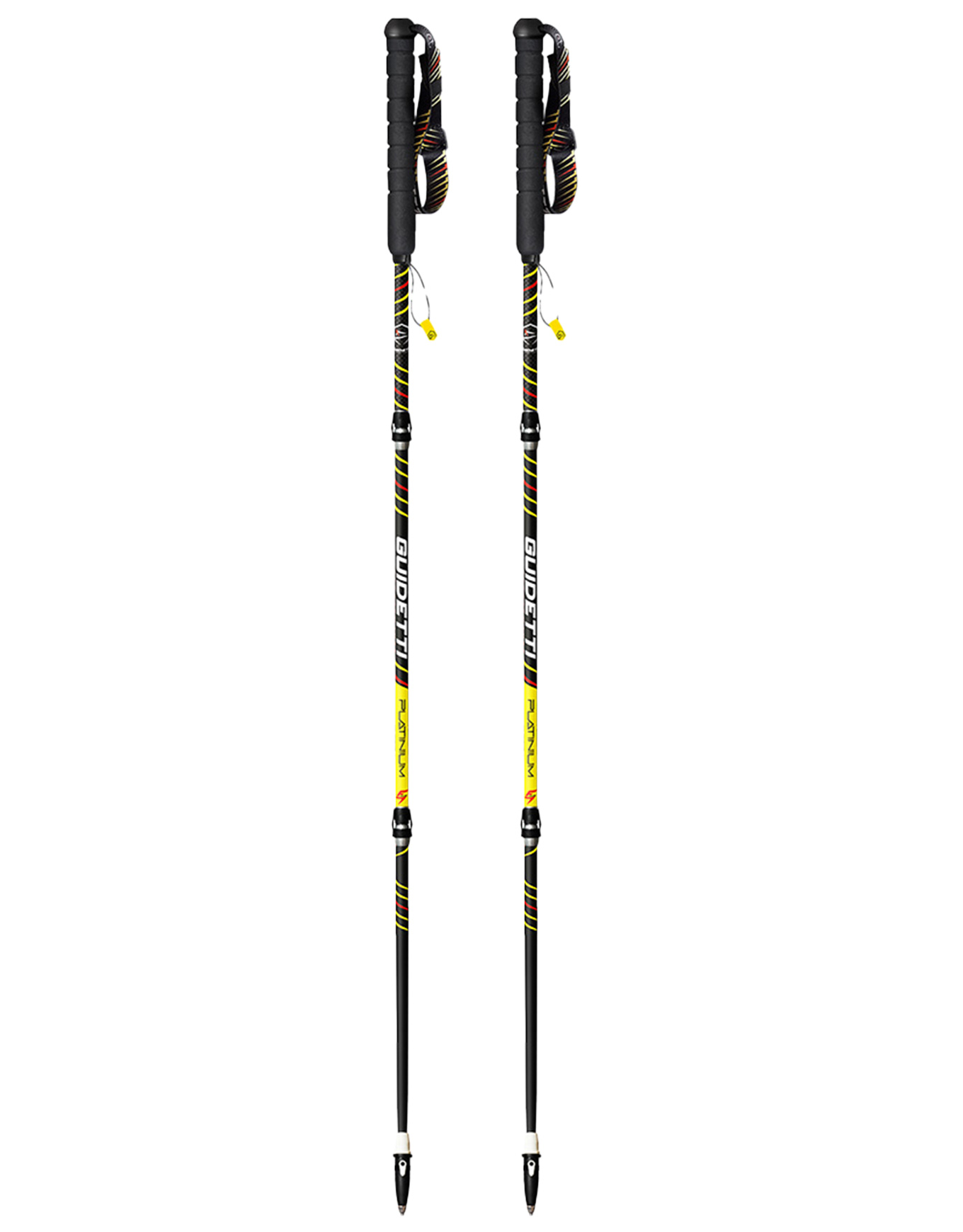 Bâtons de trail pliables - Platinium Aéro Perf - Taille 130 cm - Noir