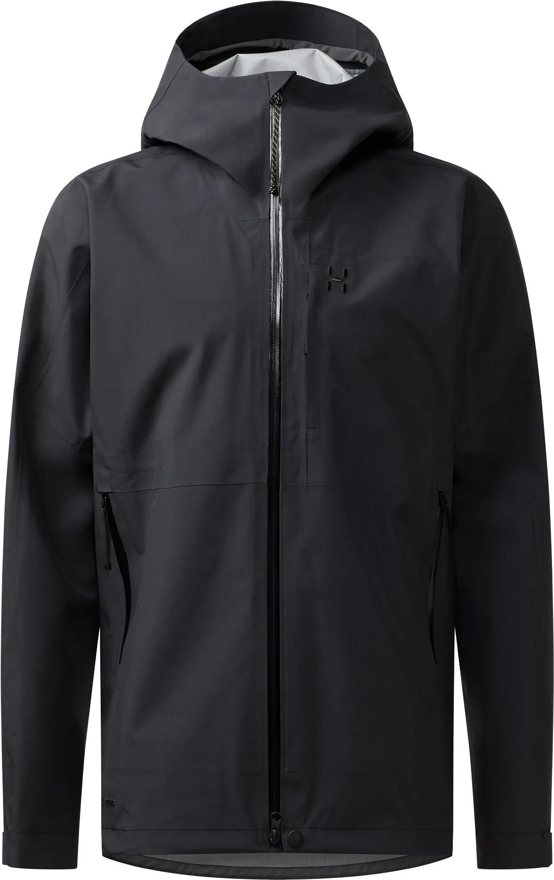 Veste imperméable et coupe-vent de randonnée en PROOF PRO™ - Front Proof II Jacket M True Black - Taille M - Noir
