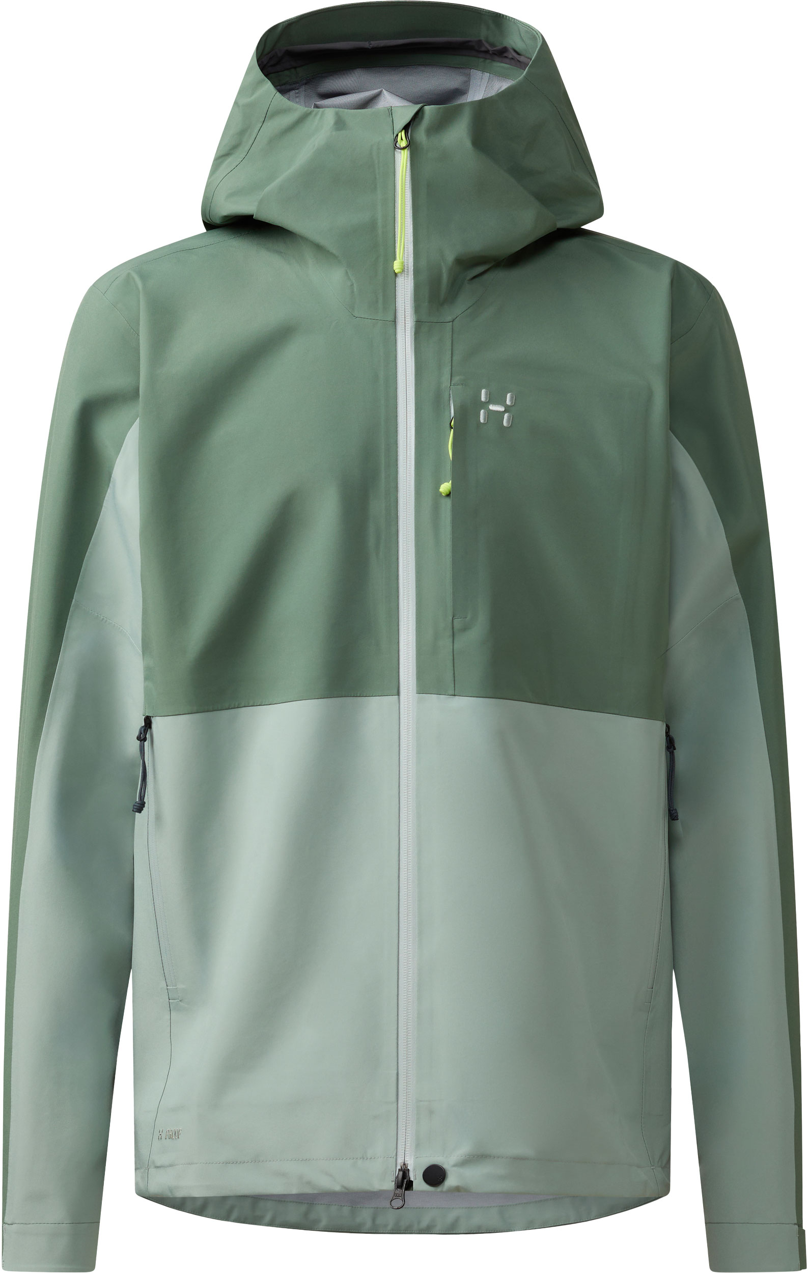 Veste de randonnée imperméable - Front Proof II Jacket M Chlorophyll Green/Dew Green - Taille XL - Vert