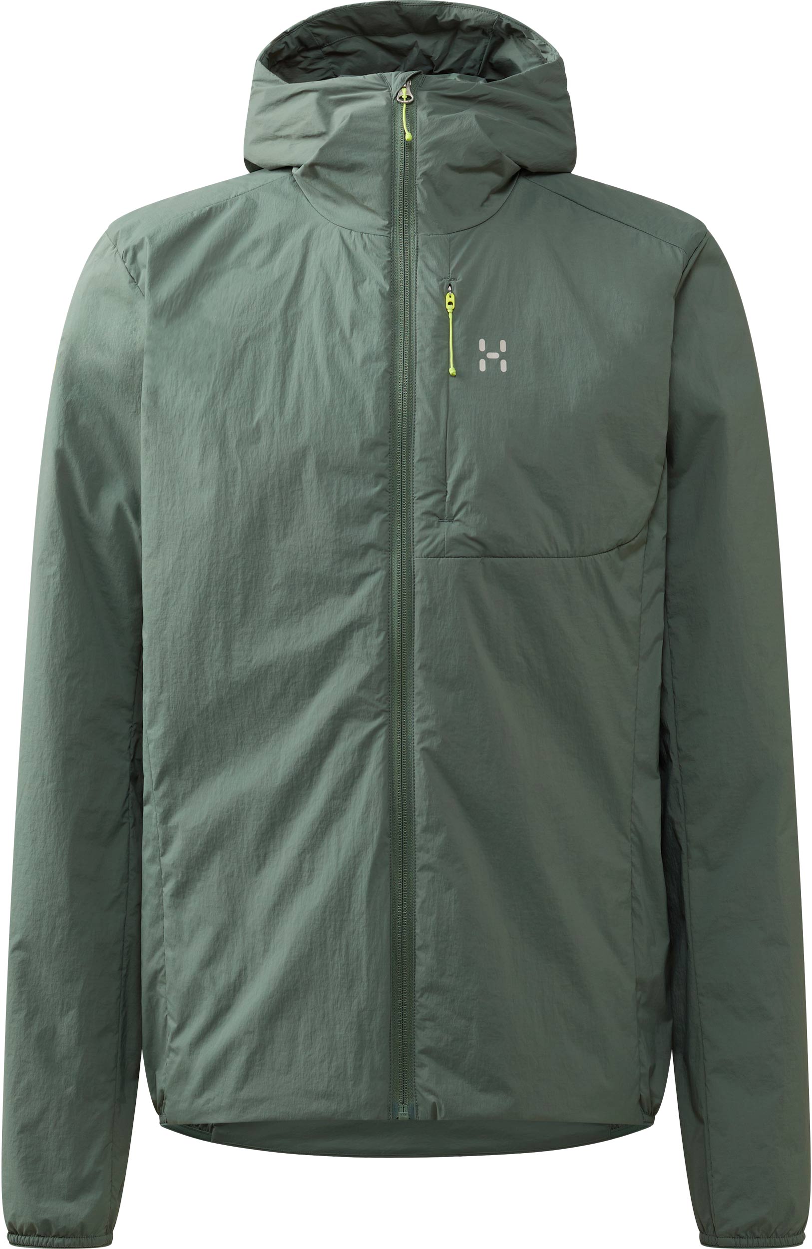 Veste de randonnée légère et polyvalente - L.I.M Mimic Barrier Hood M Chlorophyll Green en Softshell - Taille L - Vert