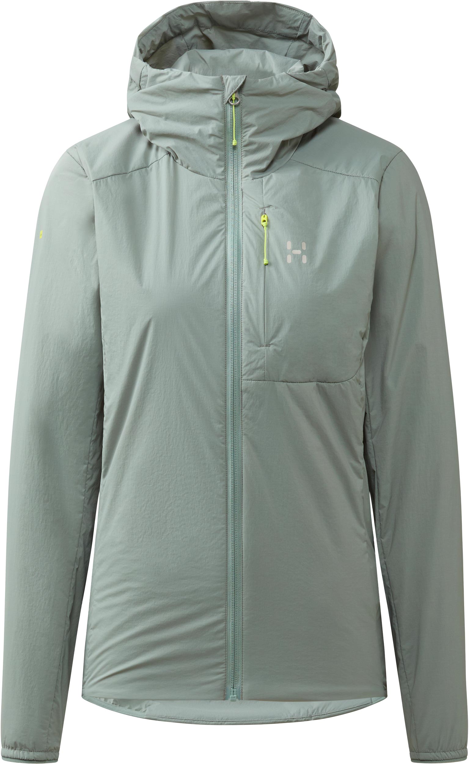 Veste de randonnée légère et polyvalente - L.I.M Mimic Barrier Hood W Dew Green en Softshell - Taille S - Vert