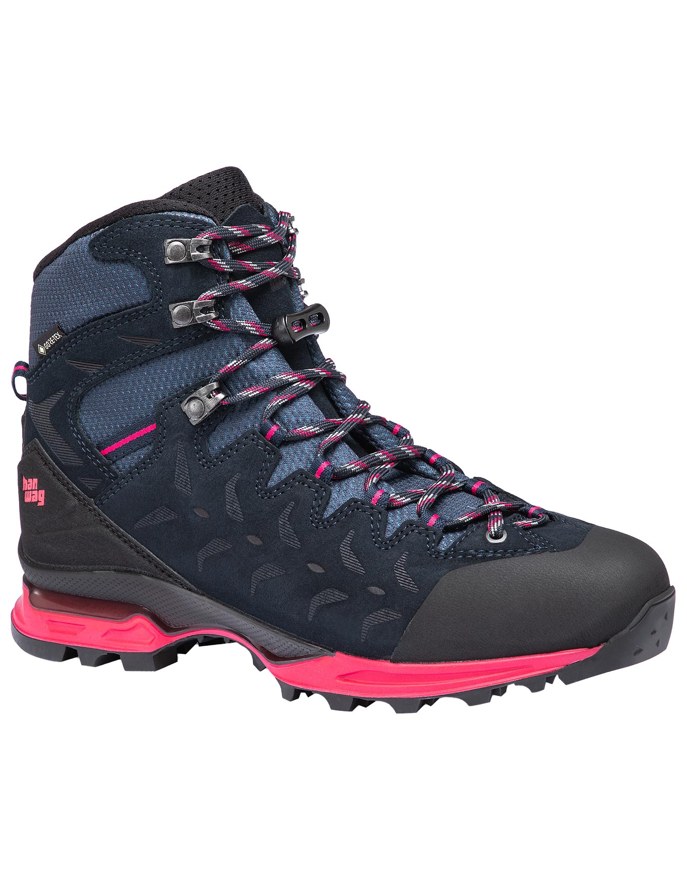 Chaussures de trekking GORE-TEX® - Makra Trek Lady GTX Navy/Pink en Cuir - Taille 38