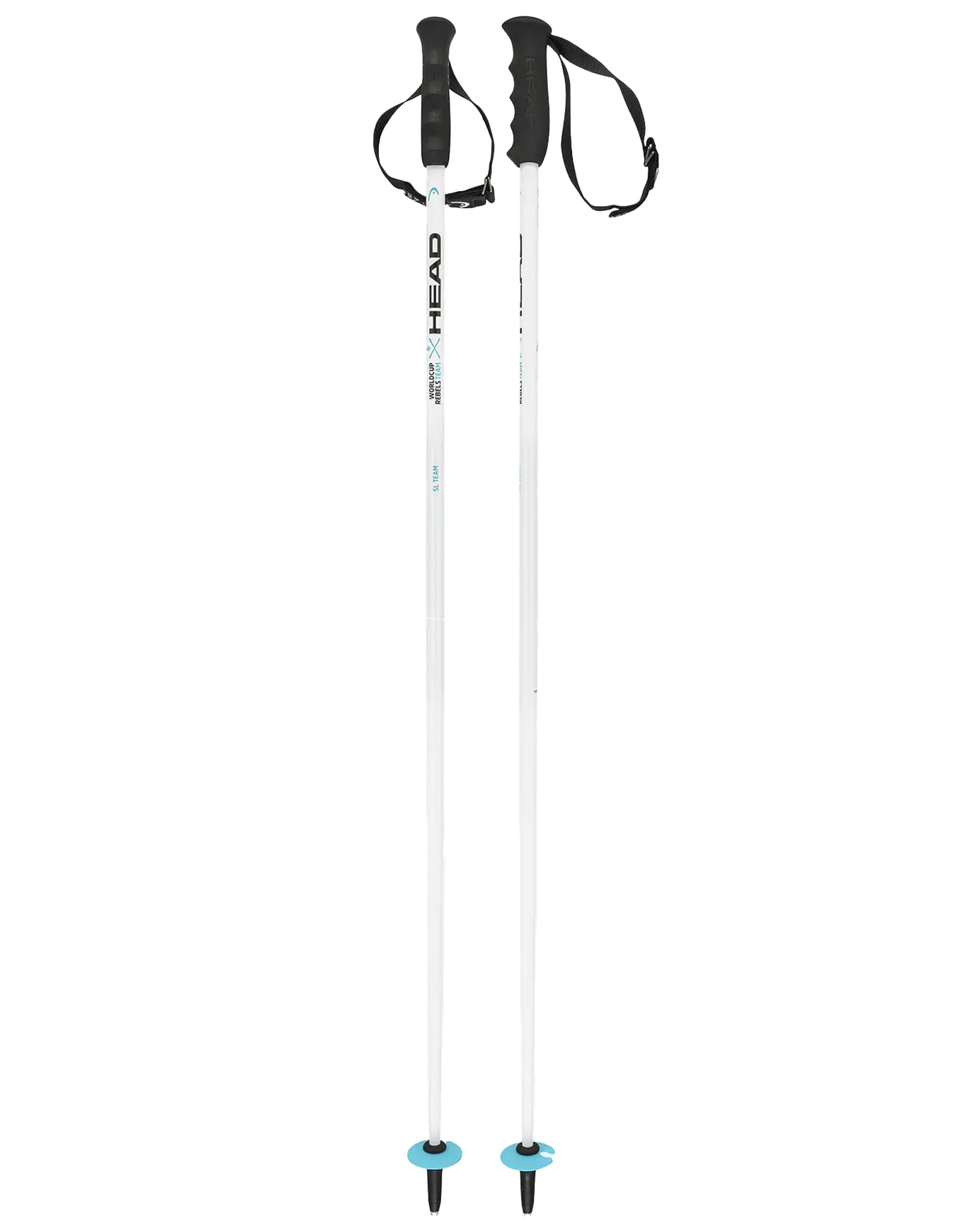 Bâtons de slalom Worldcup SL Jr aus Aluminium Kindergröße 95 cm Weiß