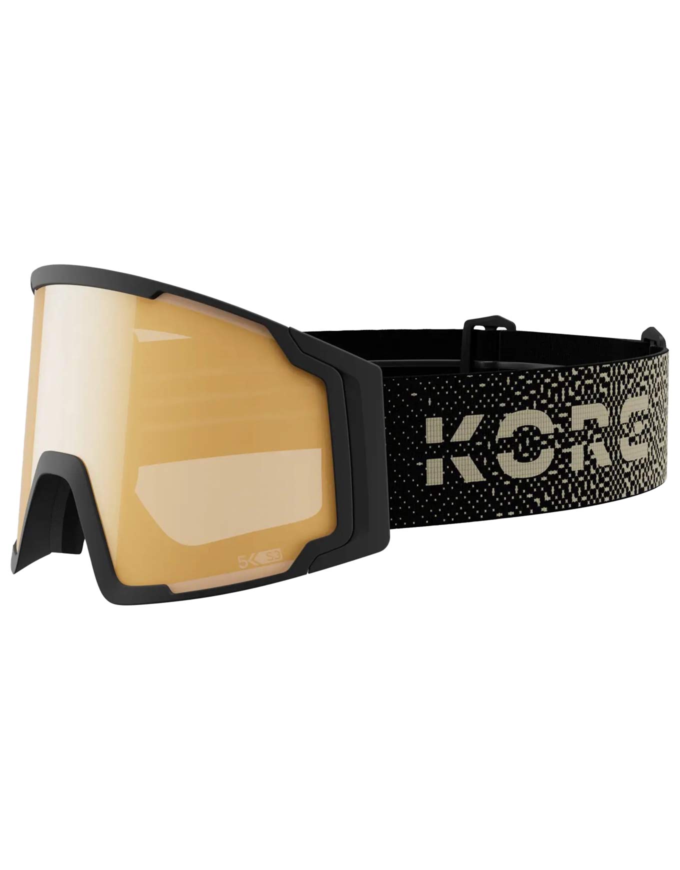Masque de ski Neves Pro 5K Gold Kore aus Silikon Größe M schwarz