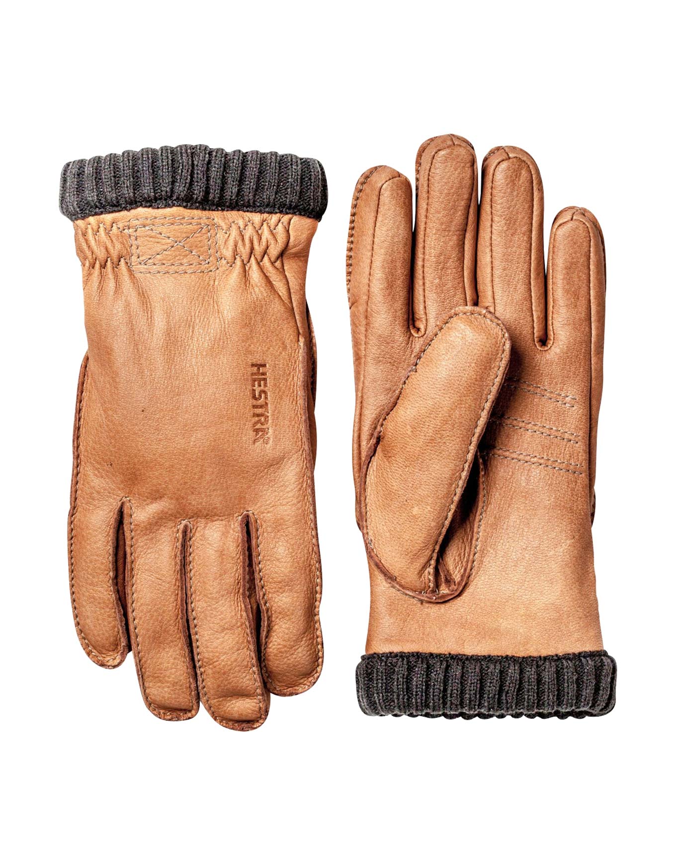 Gants en cuir et PrimaLoft® - Deerskin Primaloft Rib M Glove Cork en Cuir - Taille 8 - Marron