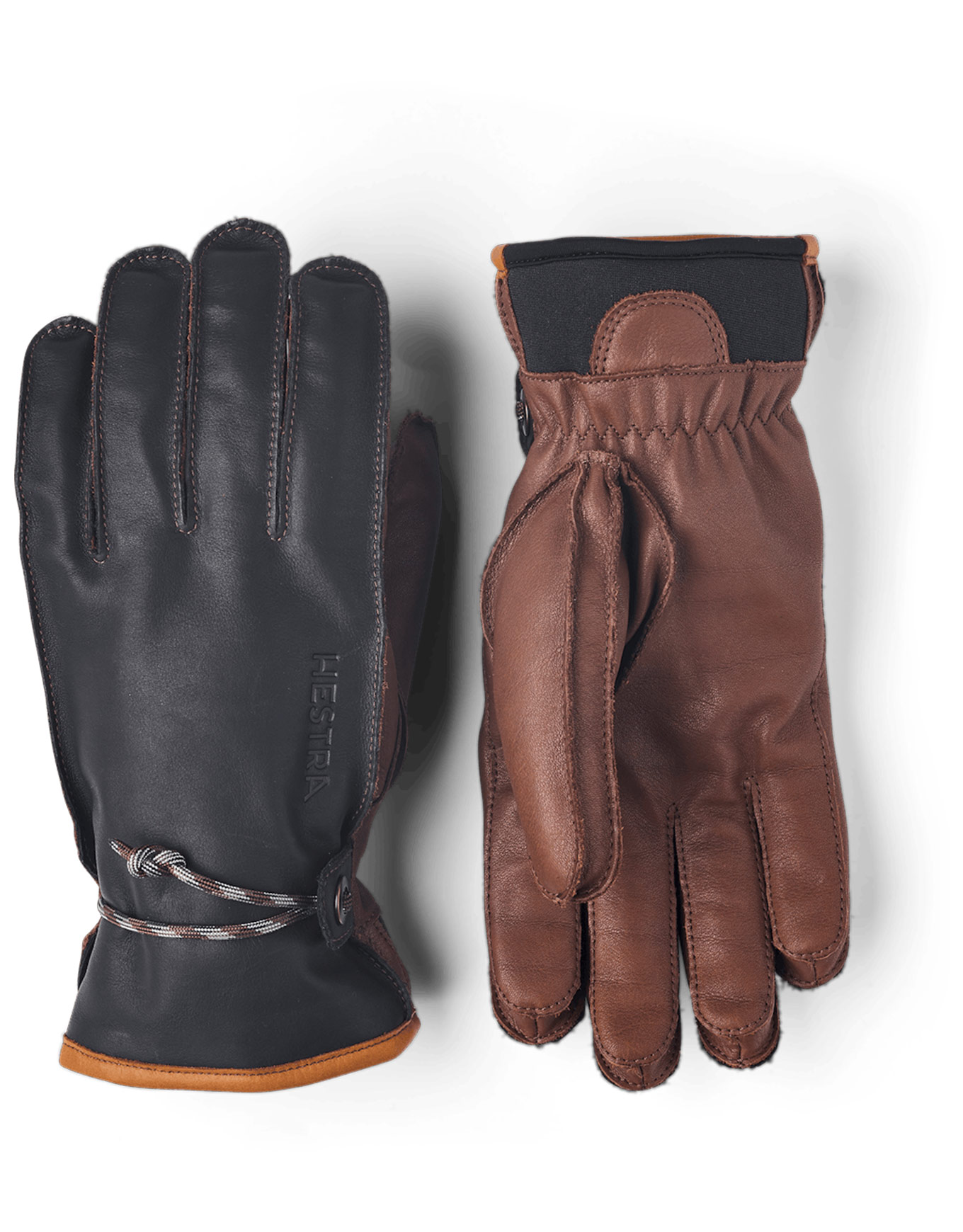 Gants de ski en cuir - Wakayama Glove Navy/Brown en Cuir - Taille 10
