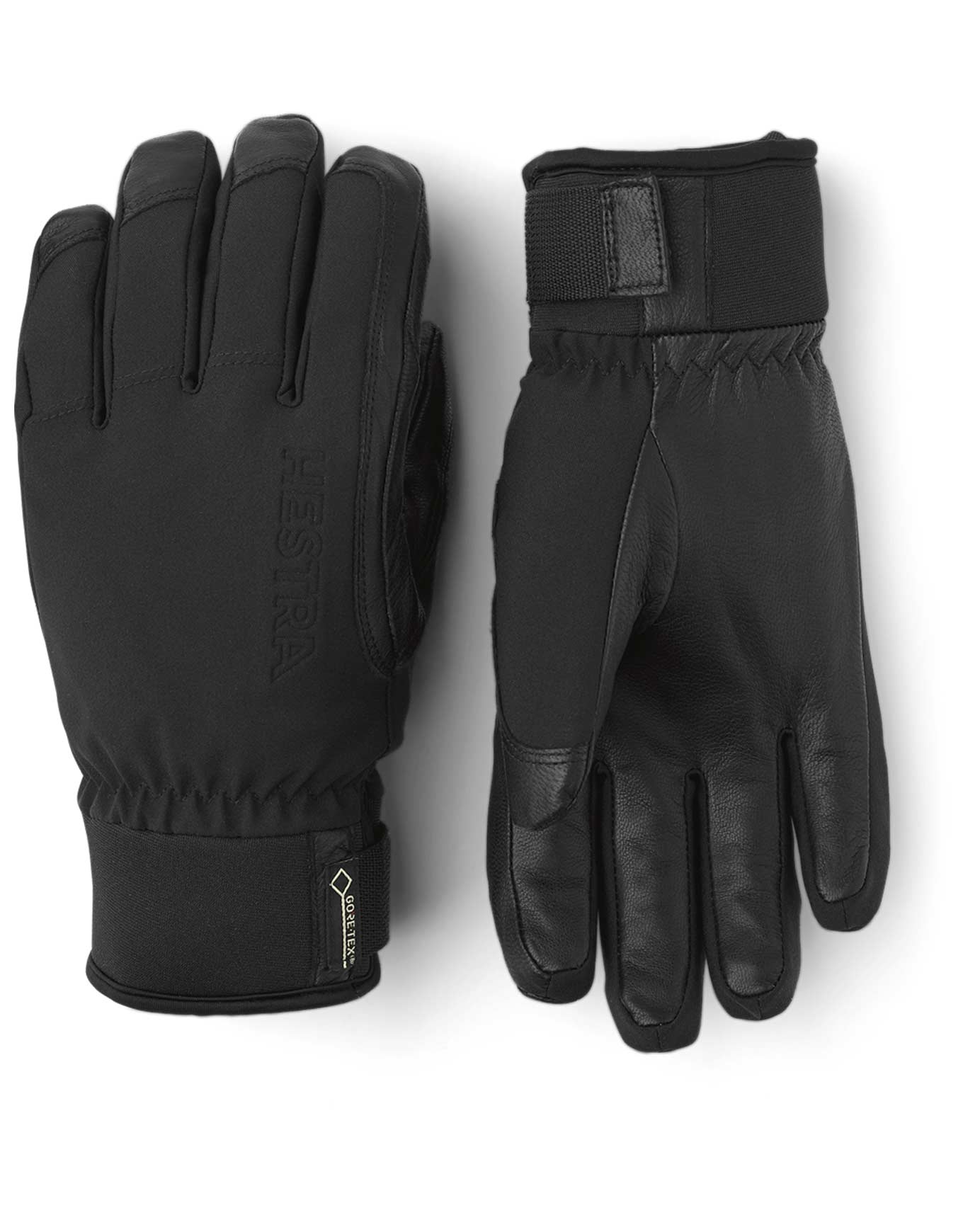 Handschuhe aus Leder GORE-TEX wasserfest Glove Alpine Short Gtx Black für Herren aus Leder Größe 11 schwarz