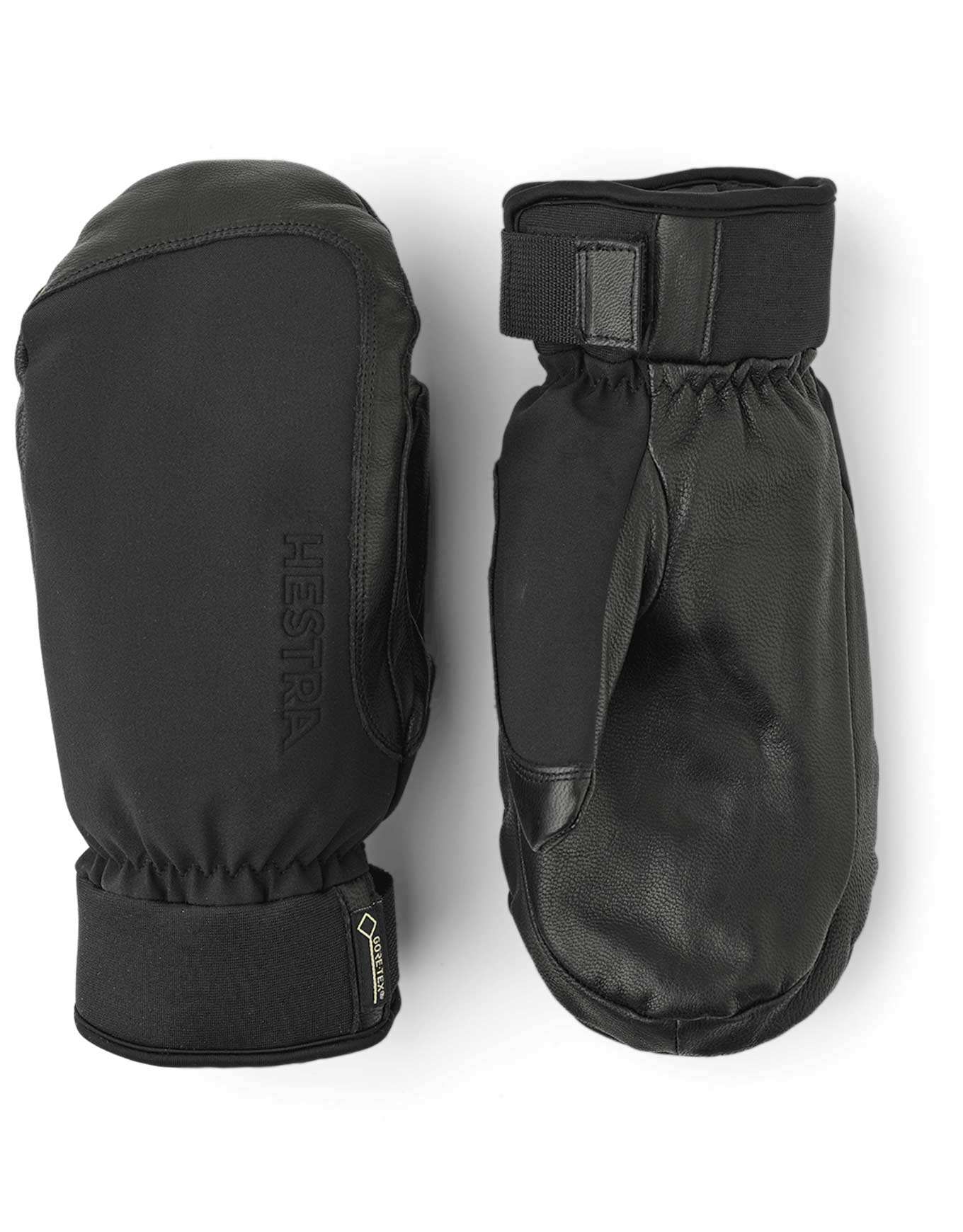 Moufles en cuir GORE-TEX imperméables - Alpine Short Gore-Tex Mitt Black - Taille 10 - Noir
